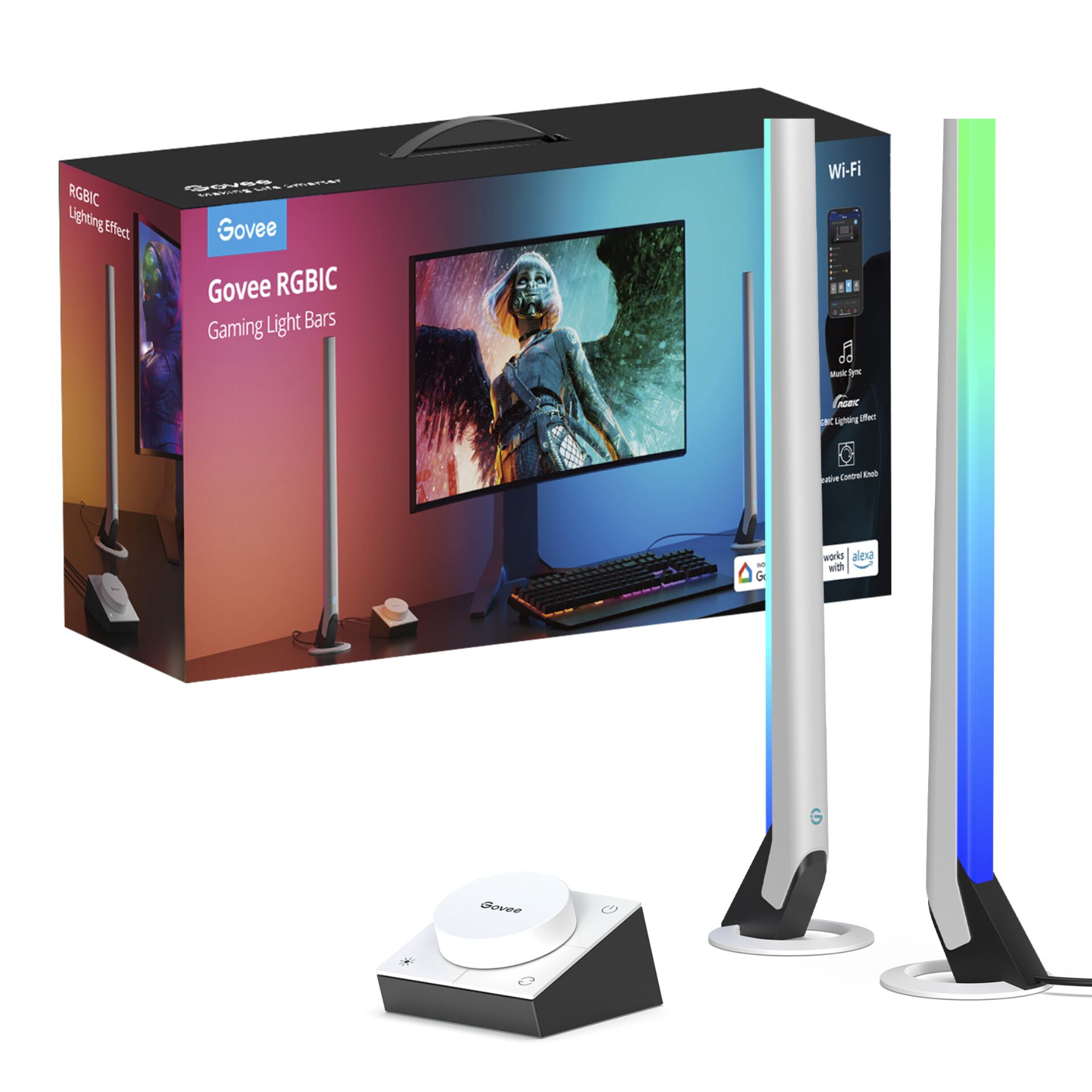 Govee Gaming Smart Light Bars Computerausrüstung, Überwachen, Bildschirm, Computer-Tastatur