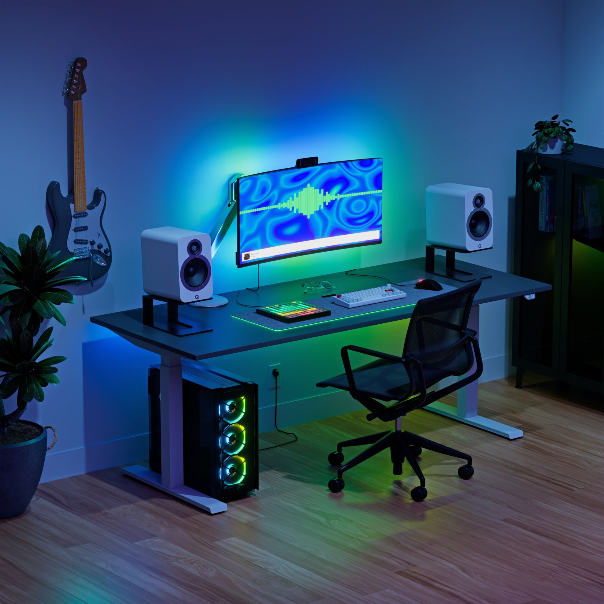 Moebel, Tabelle, Sprecher, Schreibtisch, Computer-Tastatur