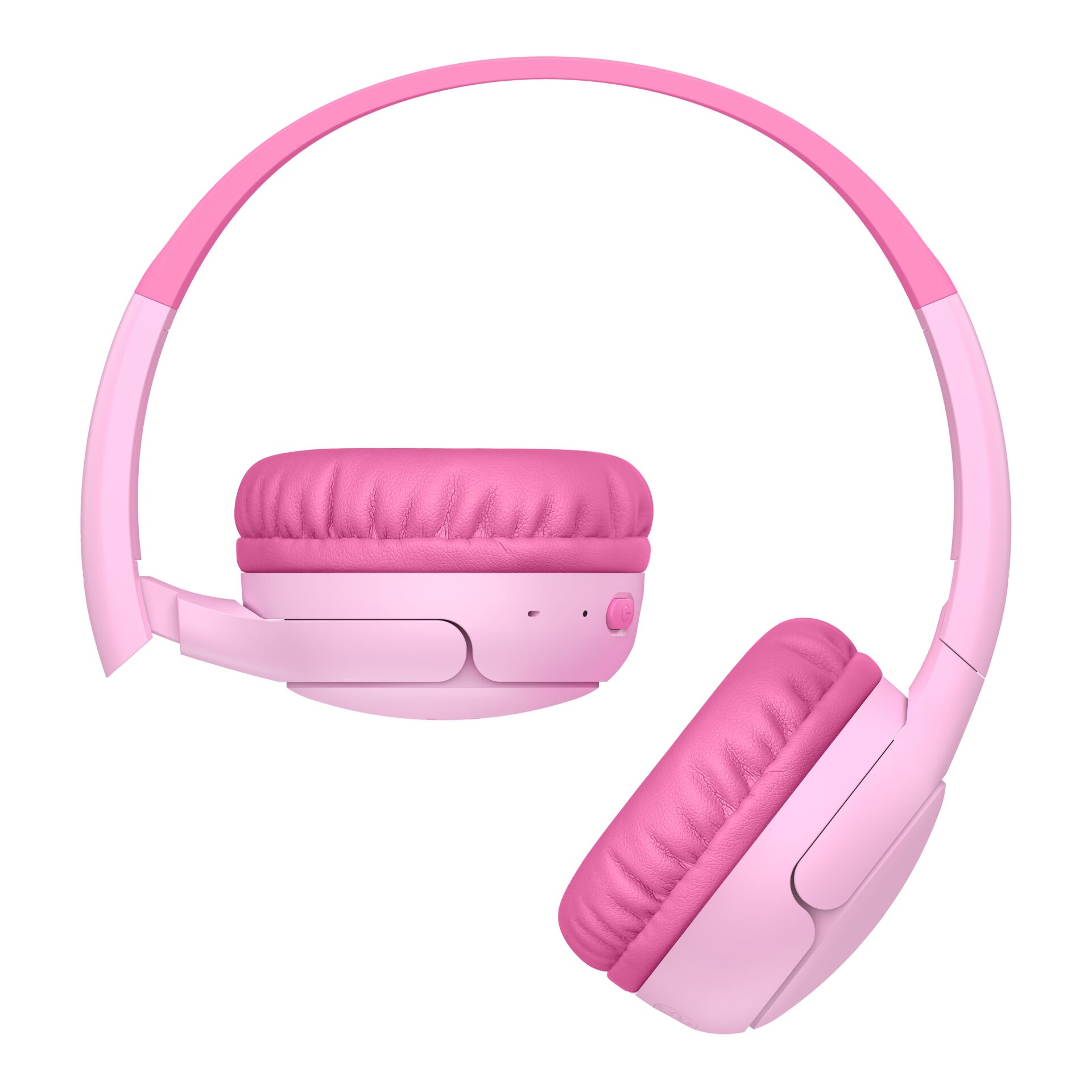 Kopfhörer, Over-Ear, Rosa, Kunststoffgehäuse, Lautstärkeknopf