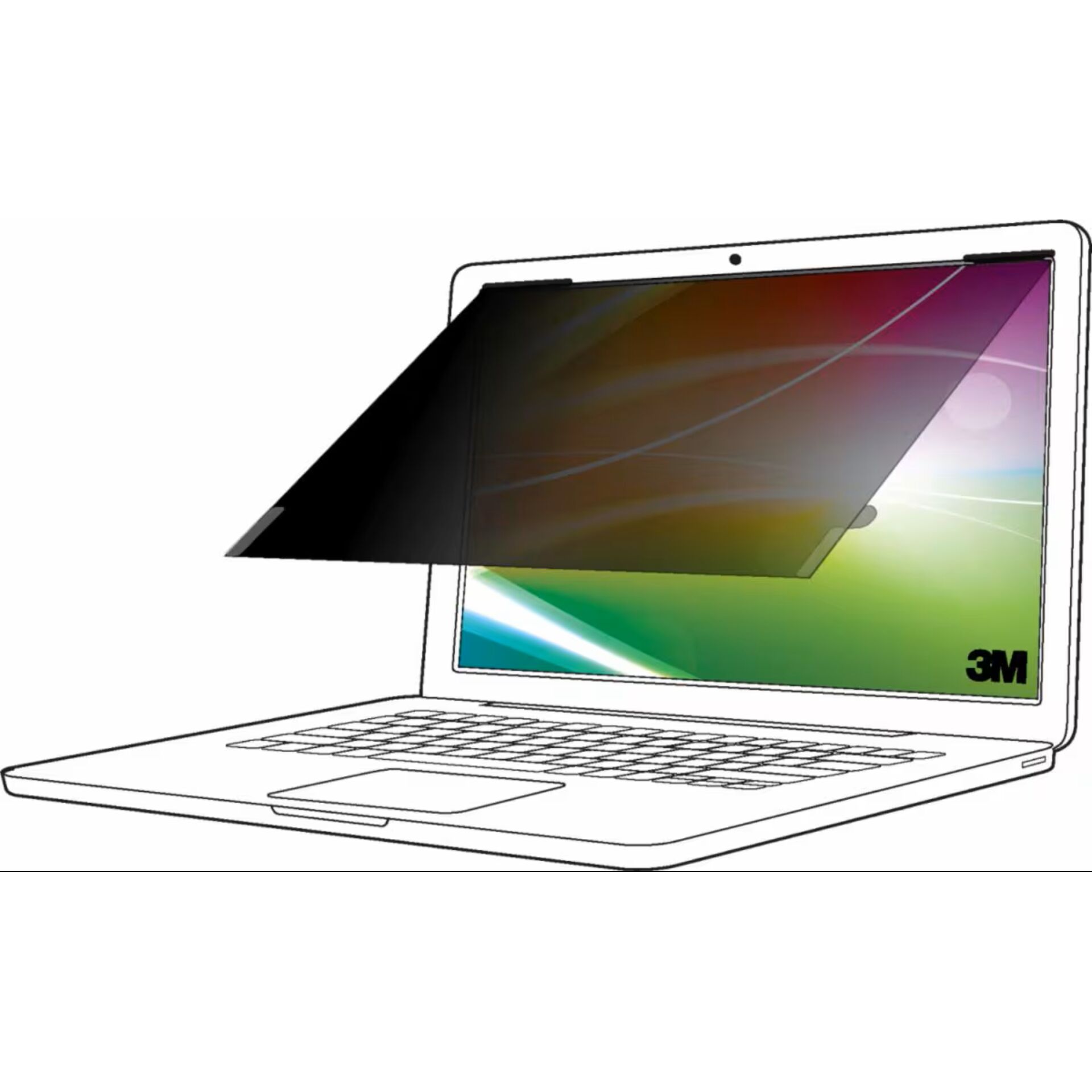 3M BP145W1B Blickschutzfilter  14,5" Bright Screen Laptop 16:10