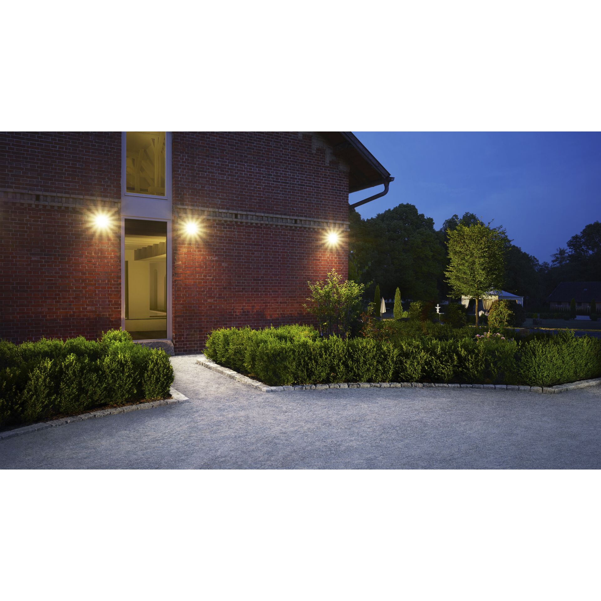 Straße, Asphalt, Stadt, Hecke