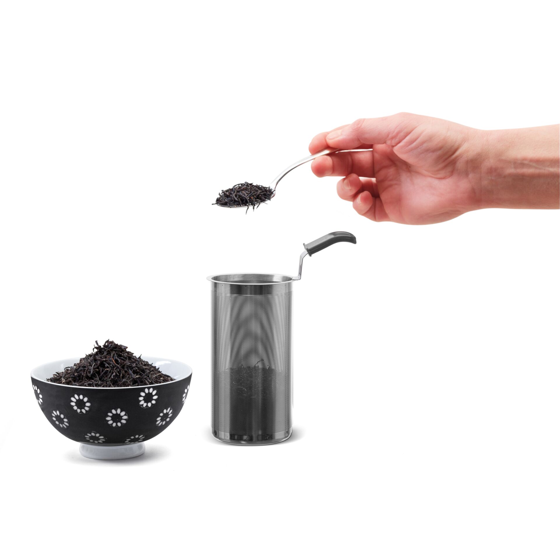 Teesieb, Spitzsieb, Teeblätter, Kaffe-/Teesieb, Teebehälter