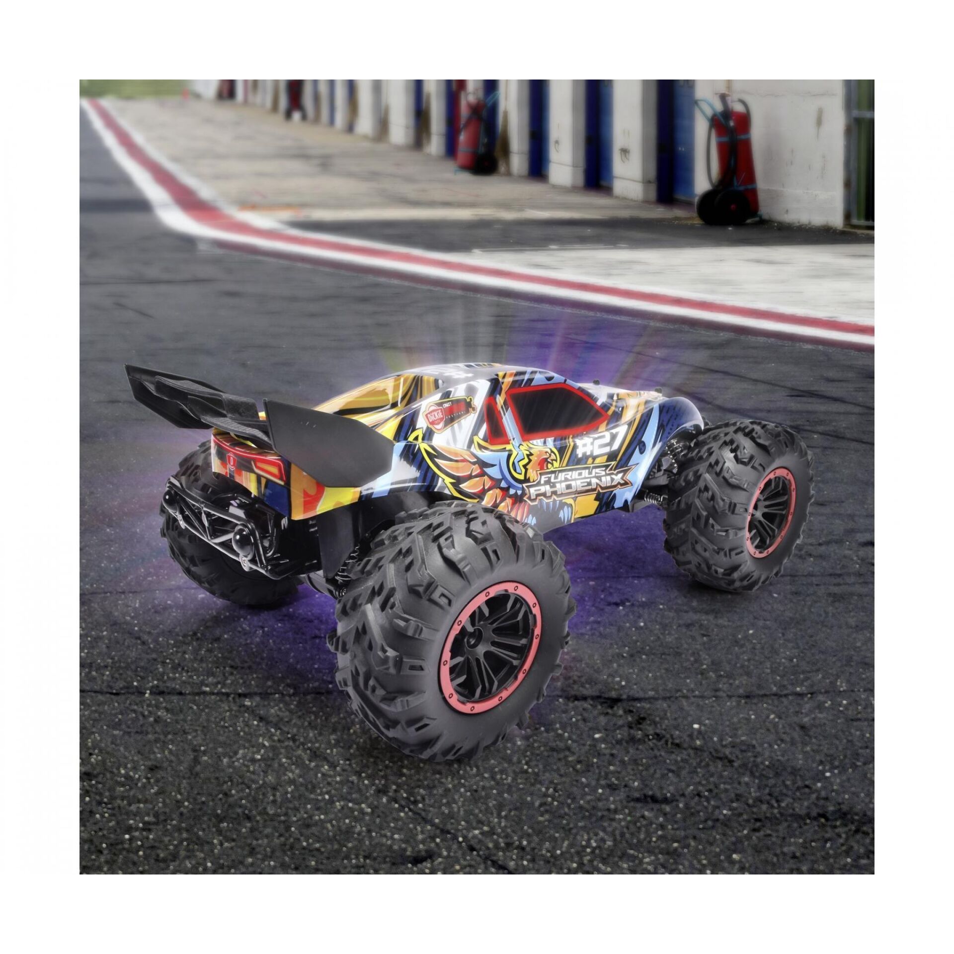 RC-Auto, Monster Truck, 4x4, Off-Road, Bunte Lackierung