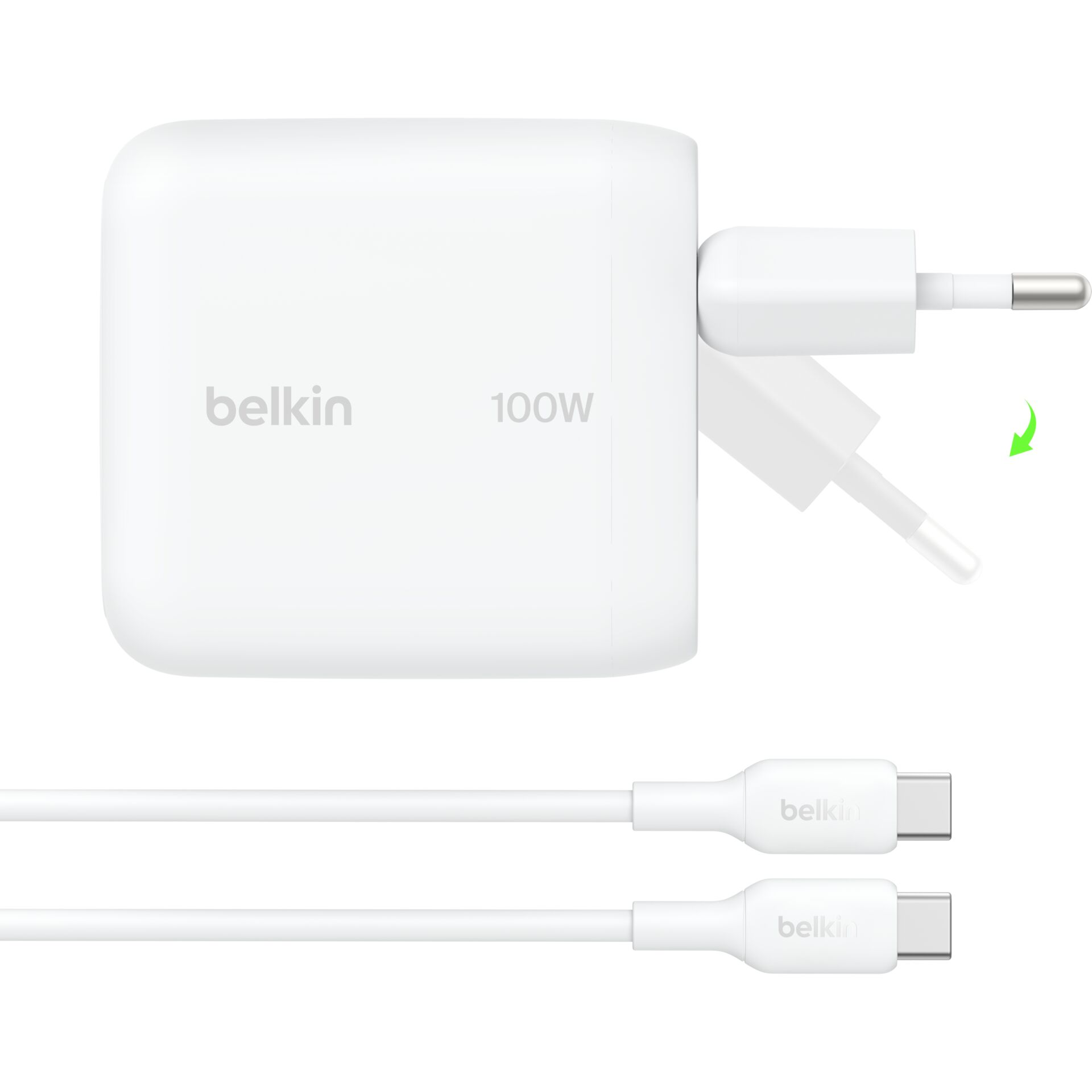 ladegerät, netzadapter, 100W, USB-C, kabel enthalten