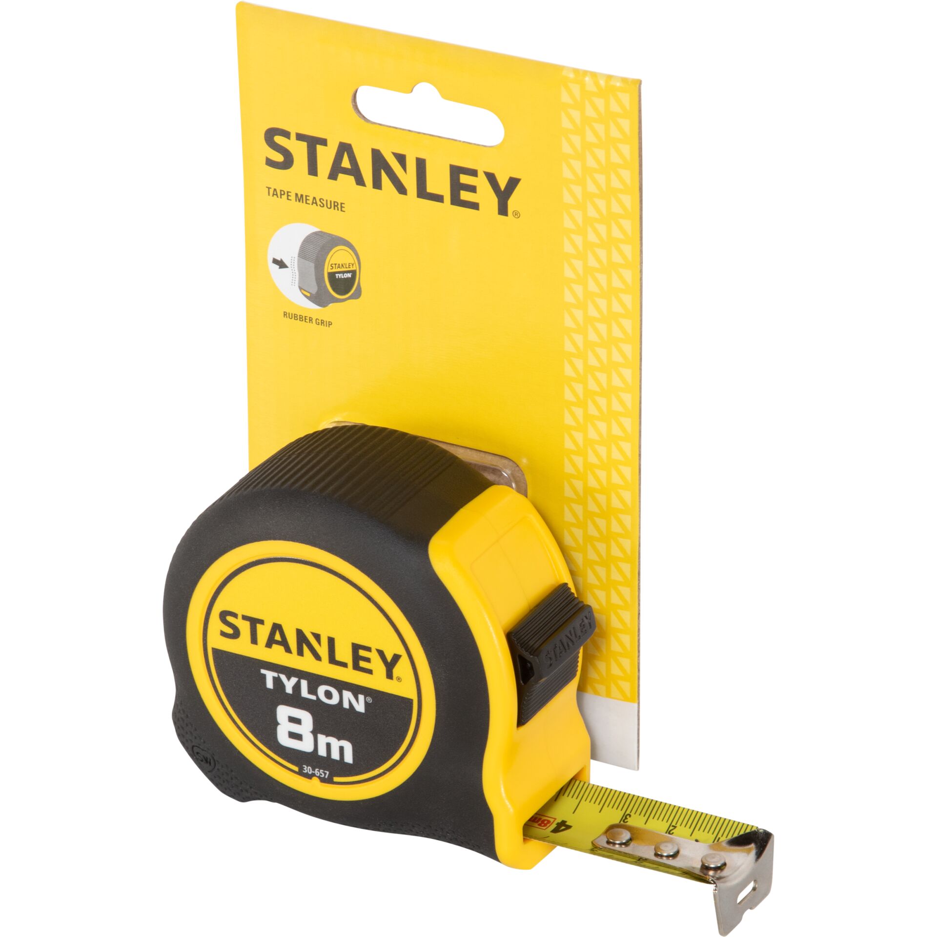 Maßband, Stanley, 8 m, Gummigriff, Klappband