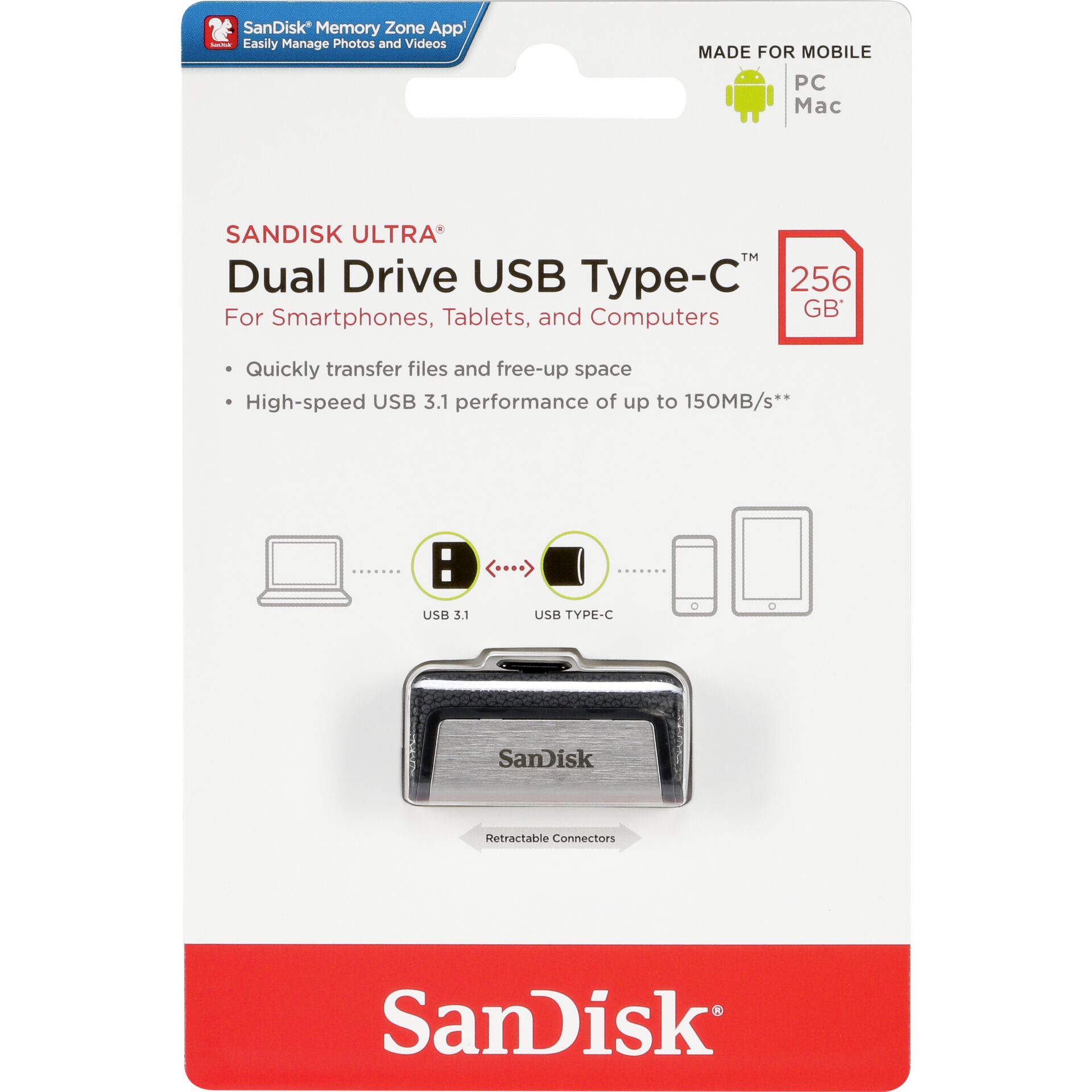 SanDisk Ultra Dual Drive   256GB  Type-CTM USB     SDDDC2-256G-G46