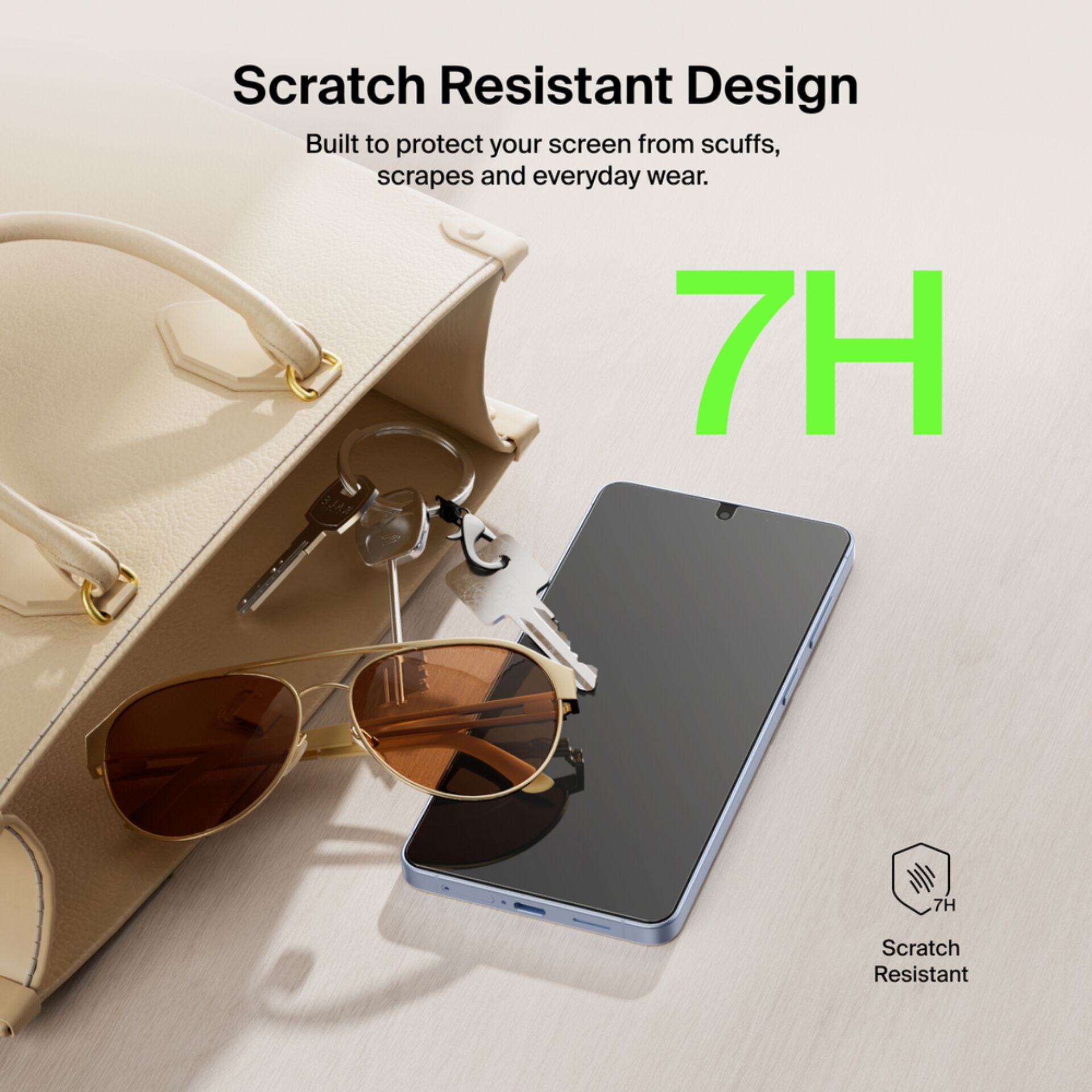 Schutzfolie, Scratch-Resistent, Handtasche, Smartphone, Sonnenbrille