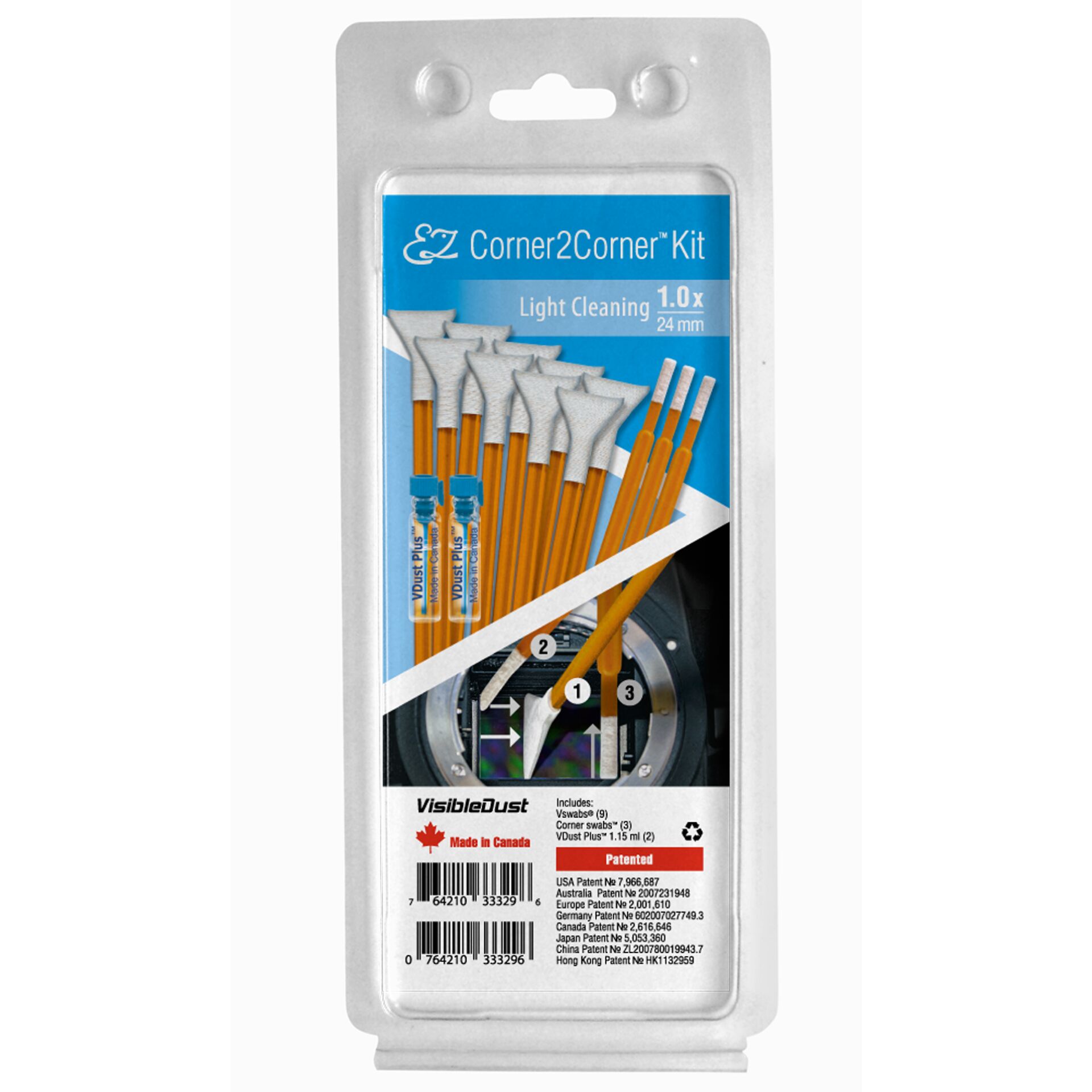 Visible Dust EZ Corner2Corner  Kit 1.0x light cleaning
