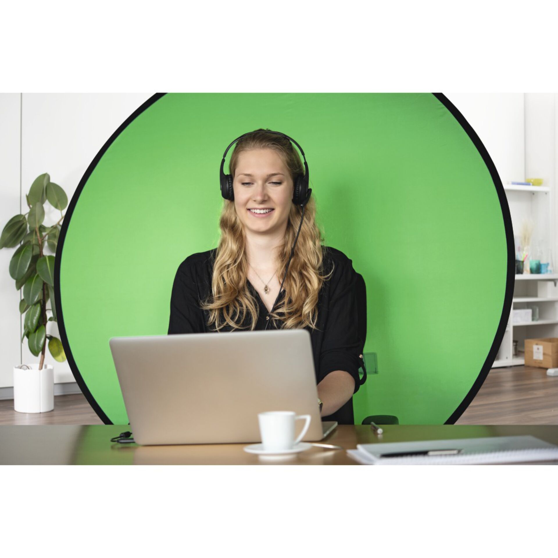 Photographie, Laptop, Kopfhörer, Person, Frau