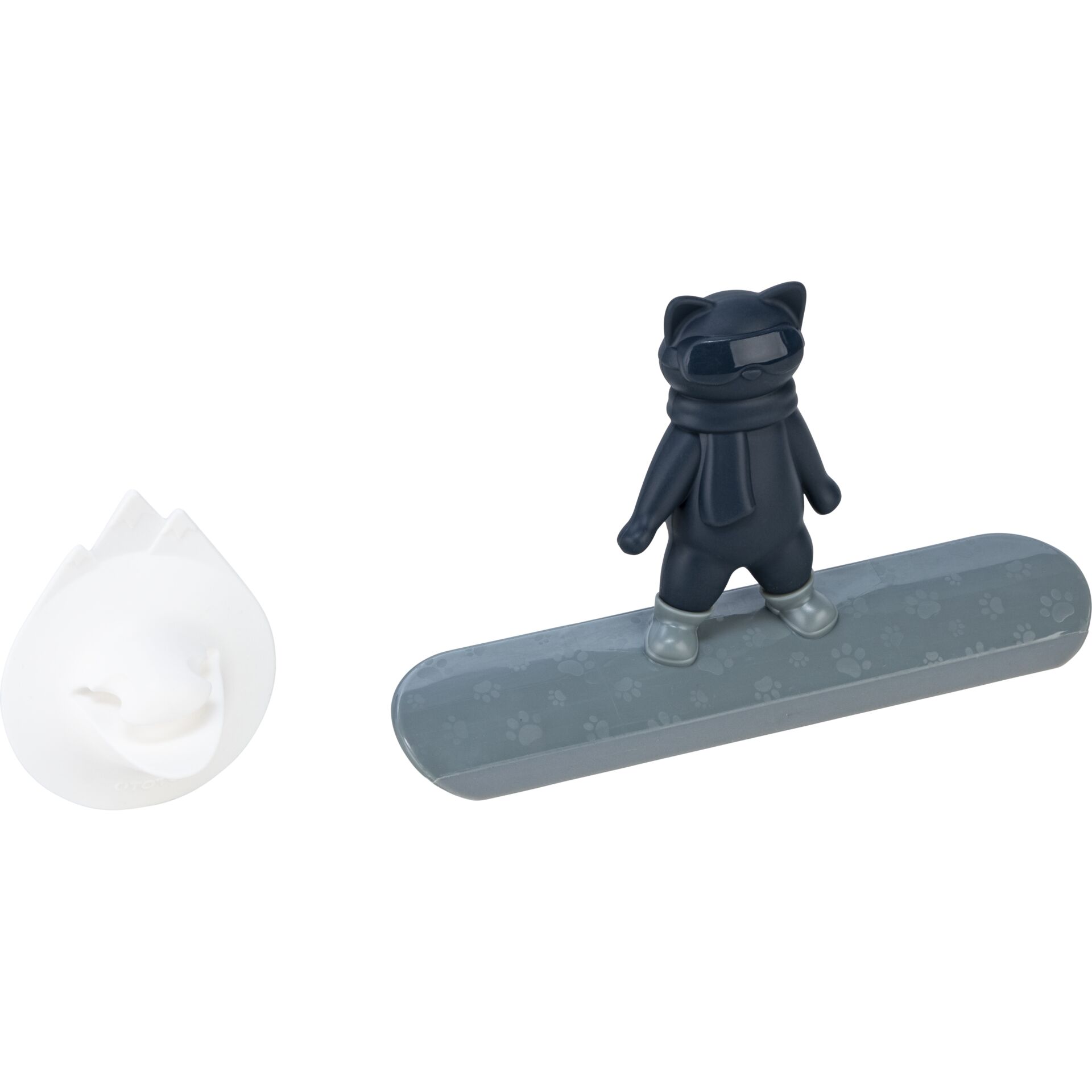 Schneefigur, Skisportfigur, Katze, Statue, Schaumfigur