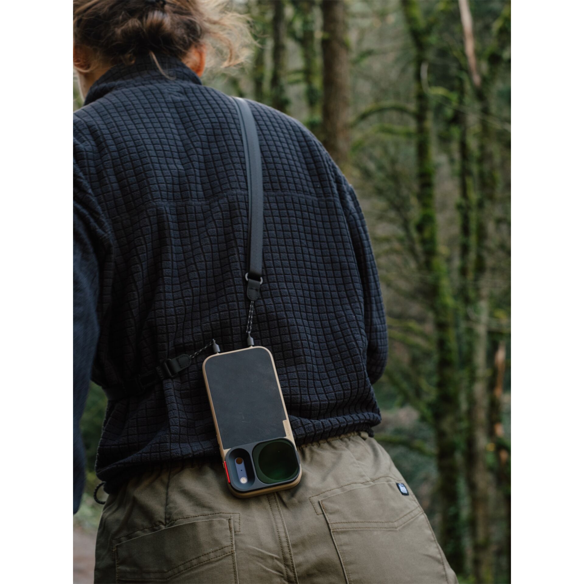 Telefone case, portabidón, portaproyectos, bolso exterior, accesorio exterior