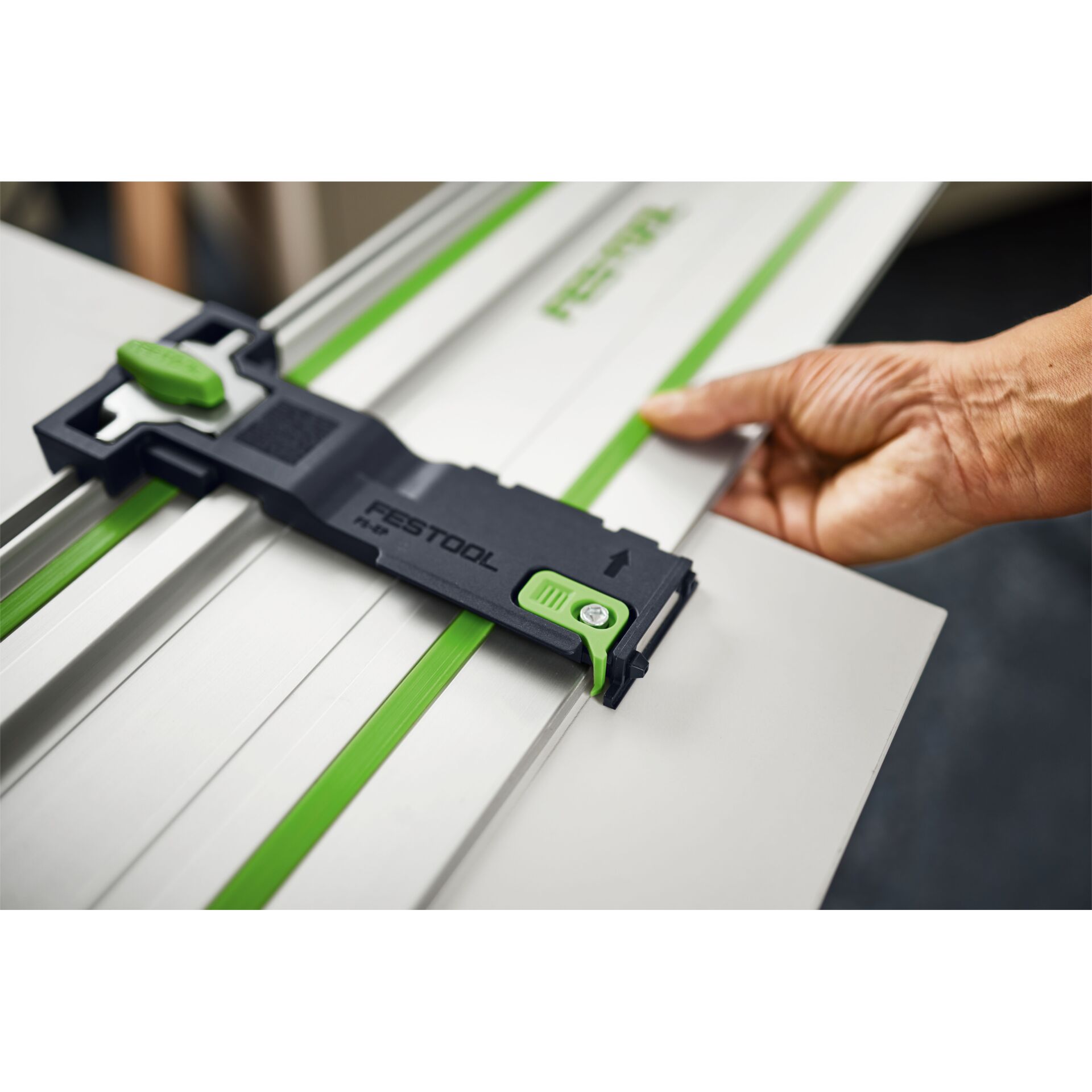 Kreissäge, Schiene, Grün, FESTOOL, Schnittführung