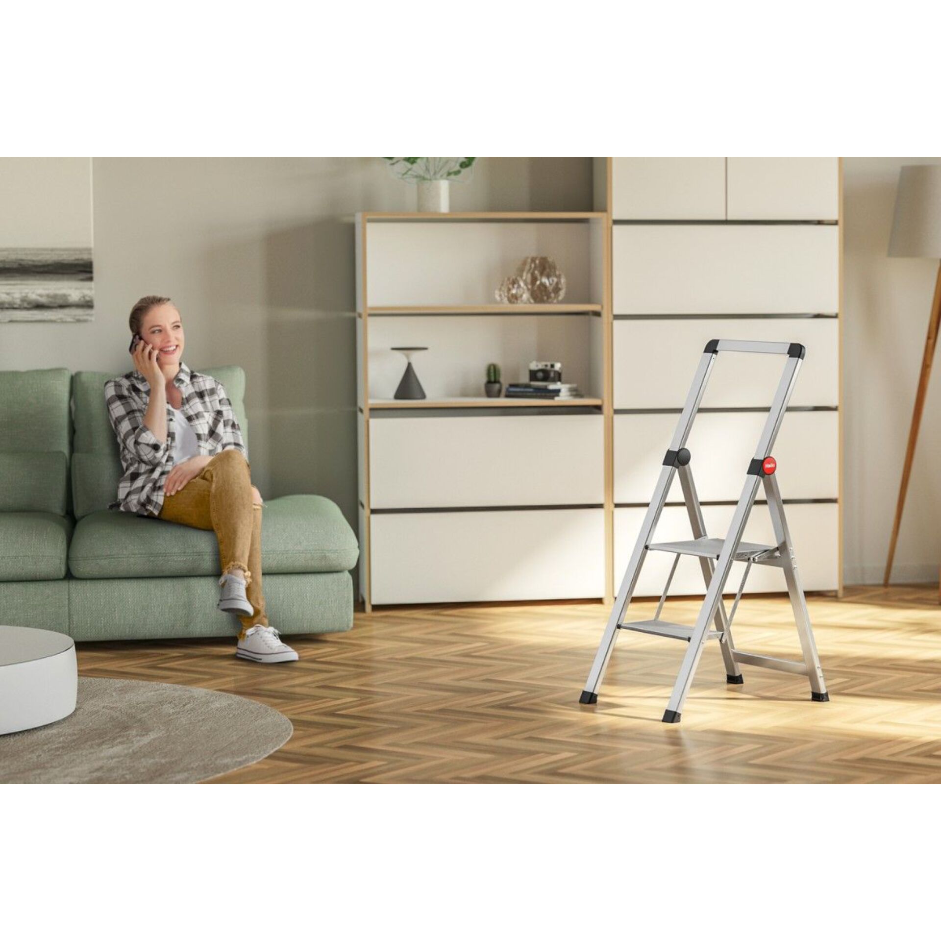 Leiter, Leiterstufe, Aluminium, Zuhause, Innenbereich