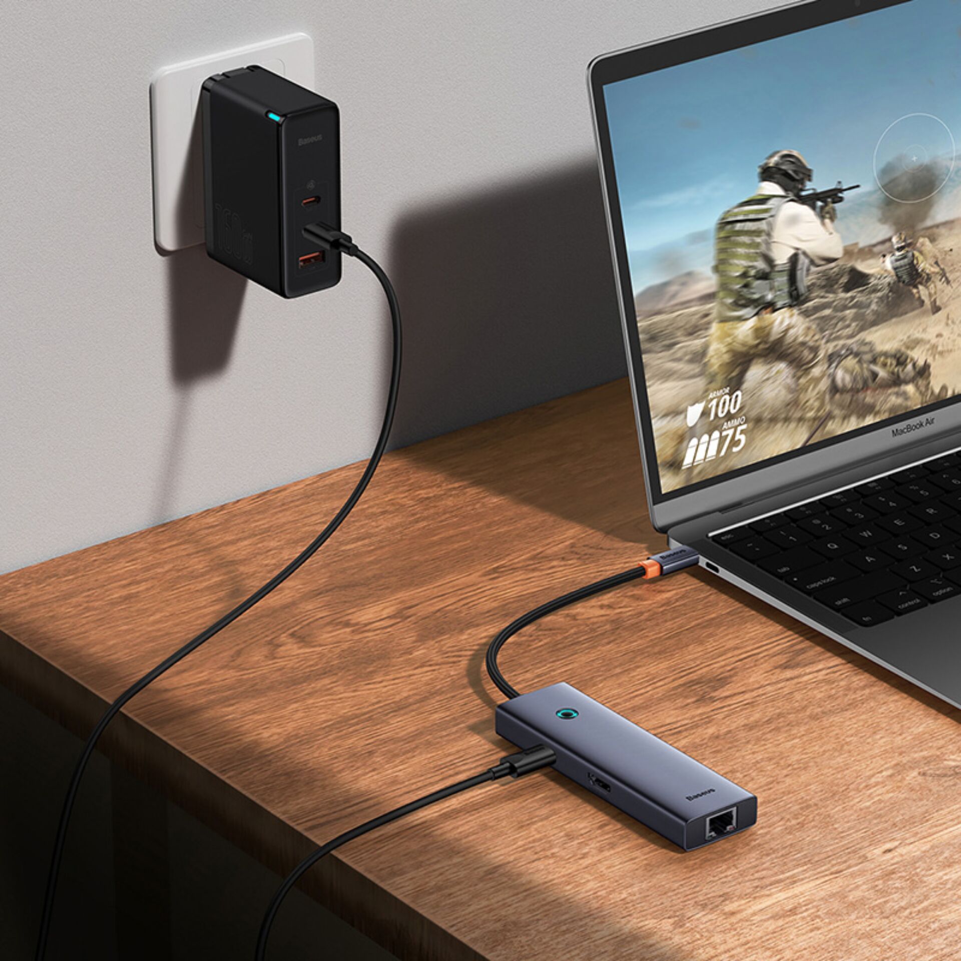 Adapter, Elektronik, Laptop, PC, Person