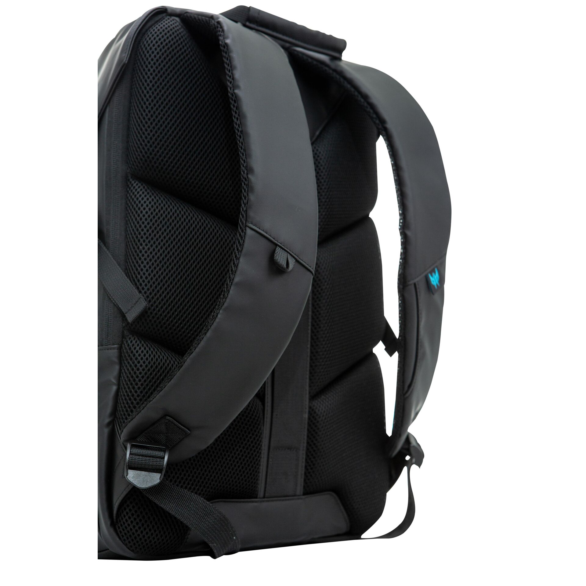 Rucksack, Schultergurt, Polsterung, Mesh-Paneele, Schwarz