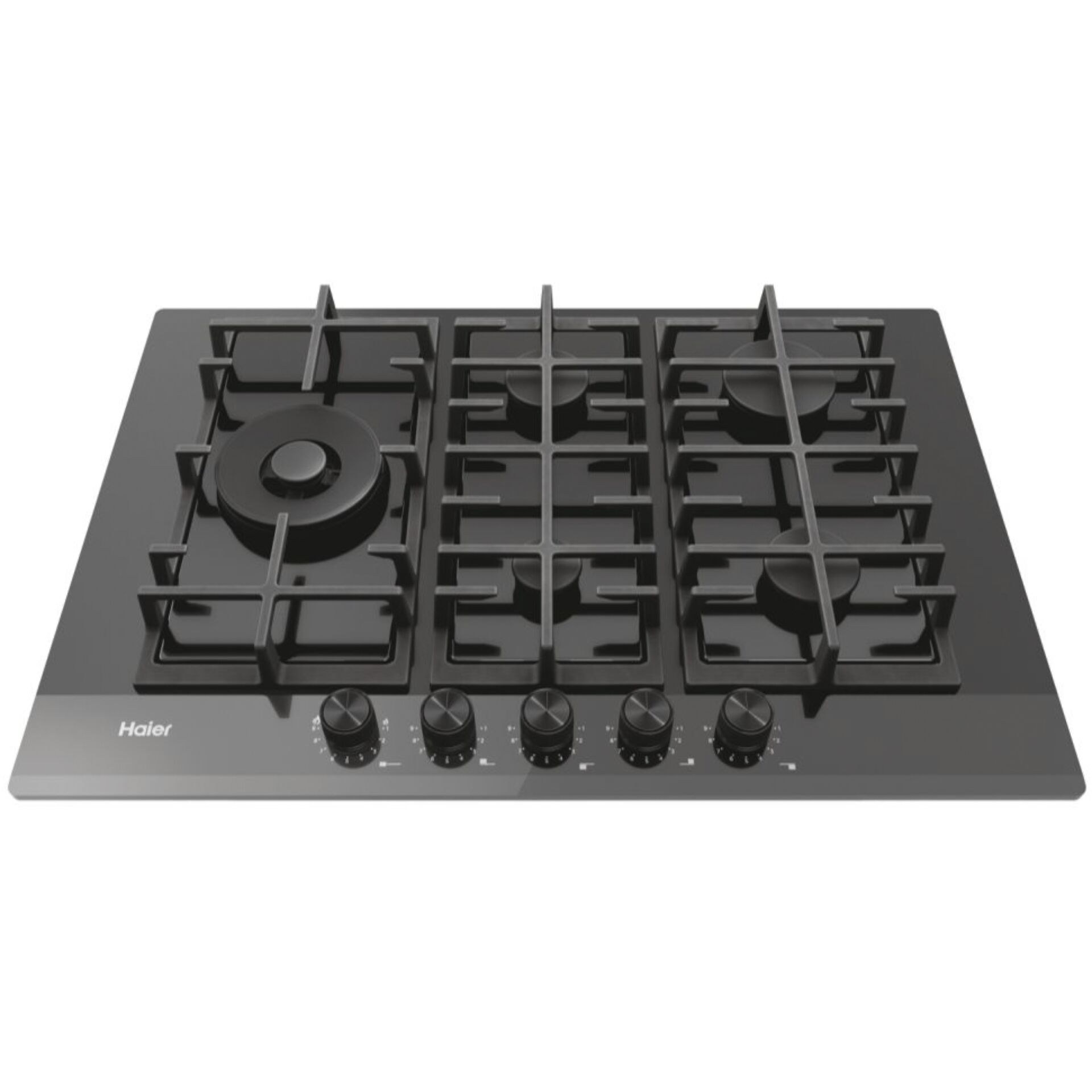 Haier HAVG7WL4HB Gas Kochfeld, Autark, 70cm Kochfeld, Drinnen, Küche, Schalter, Brenner