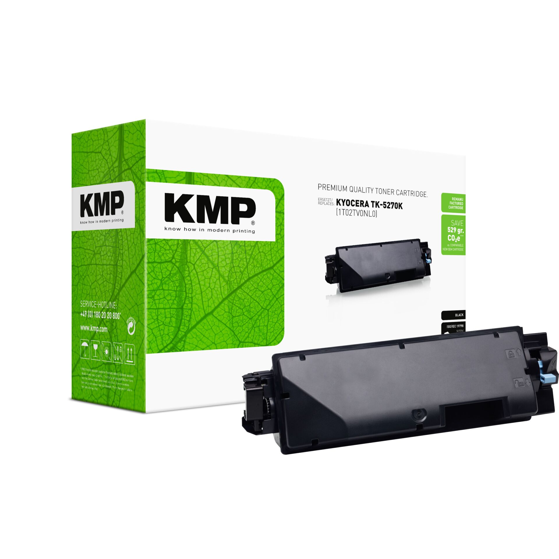 Adapter, Elektronik, Computer-Ausrüstung, Computerausrüstung, Tonerpatrone, KMP, Kyocera TK-5270K, Schwarztoner, Druckerzubehör