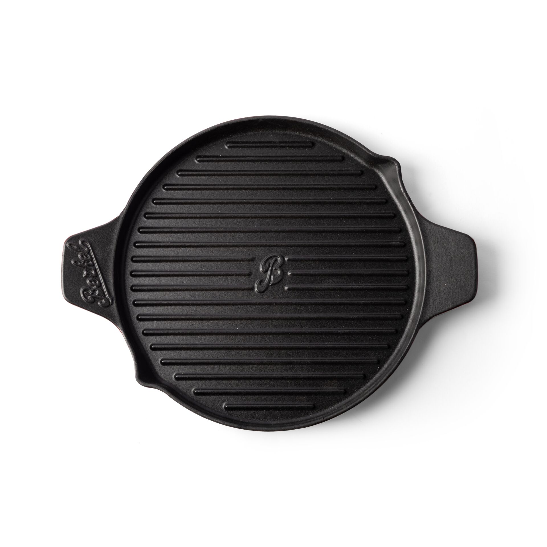 Grillpfanne, Gusseisen, Rillenplatte, Pfannenform, Anbraten-Siegel