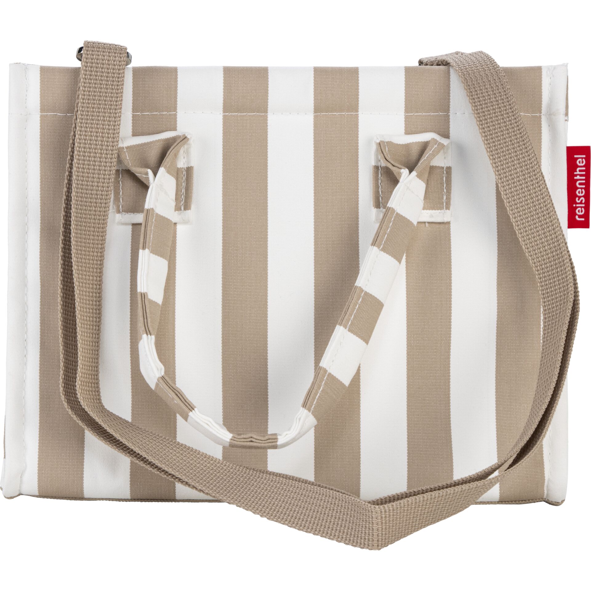 Strandtasche, Streifen, Beige, Baumwolle, Tasche