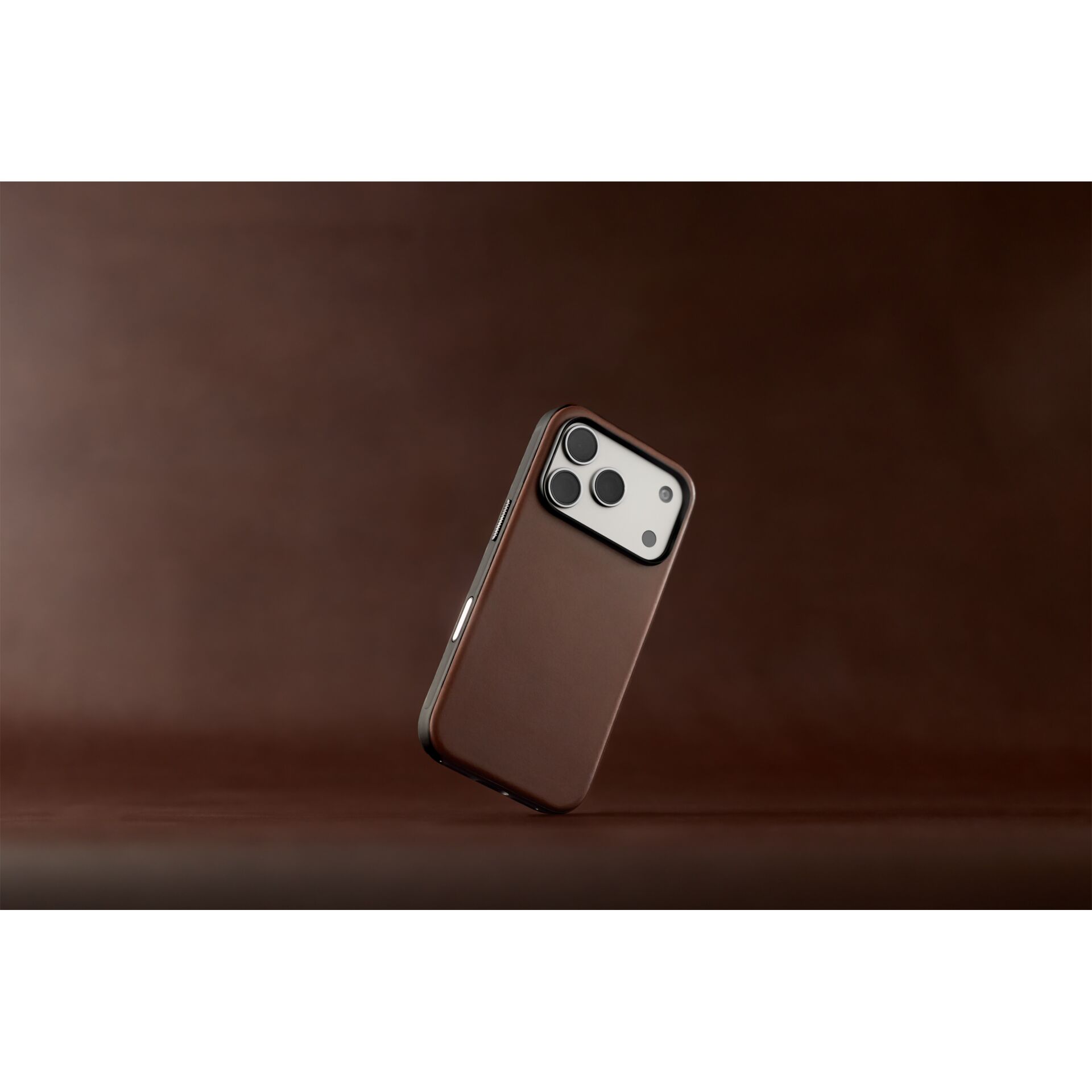 Smartphone, Hülle, Braun, Dreifachkamera, Lederartige Hülle