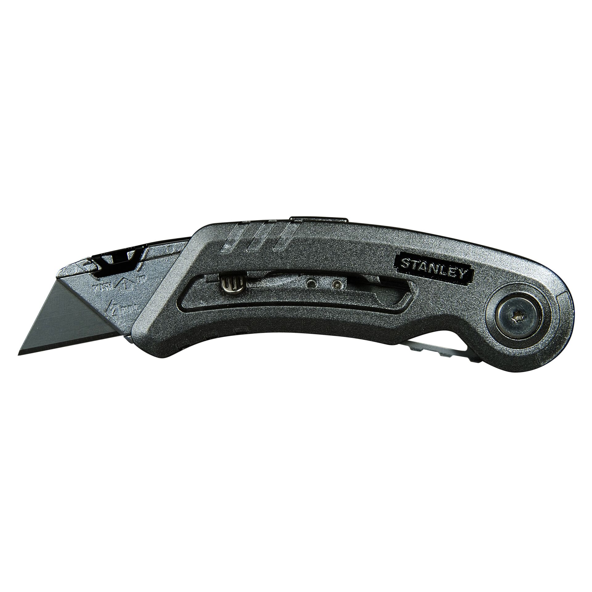 Cutting knife, Utility knife, Locking mechanism, Grey, Stanley label