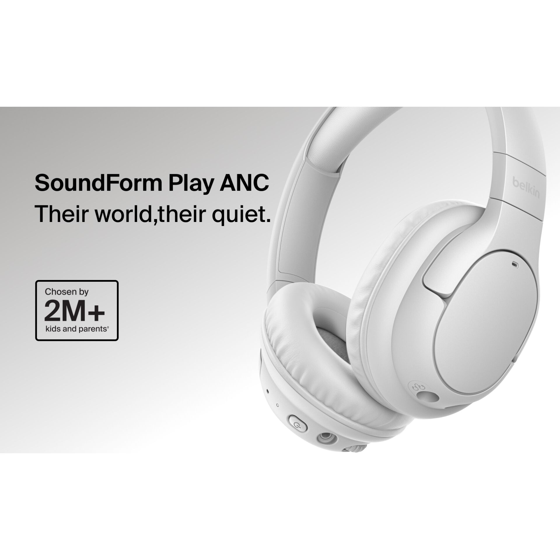 Kopfhörer, Over-Ear, weiß, ANC, Belkin