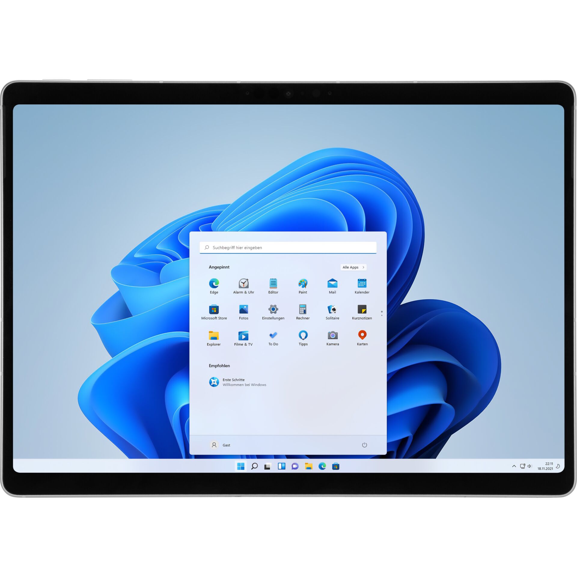 tablet, Gerät, Windows-Tablet, Bildschirm, blauer Hintergrund