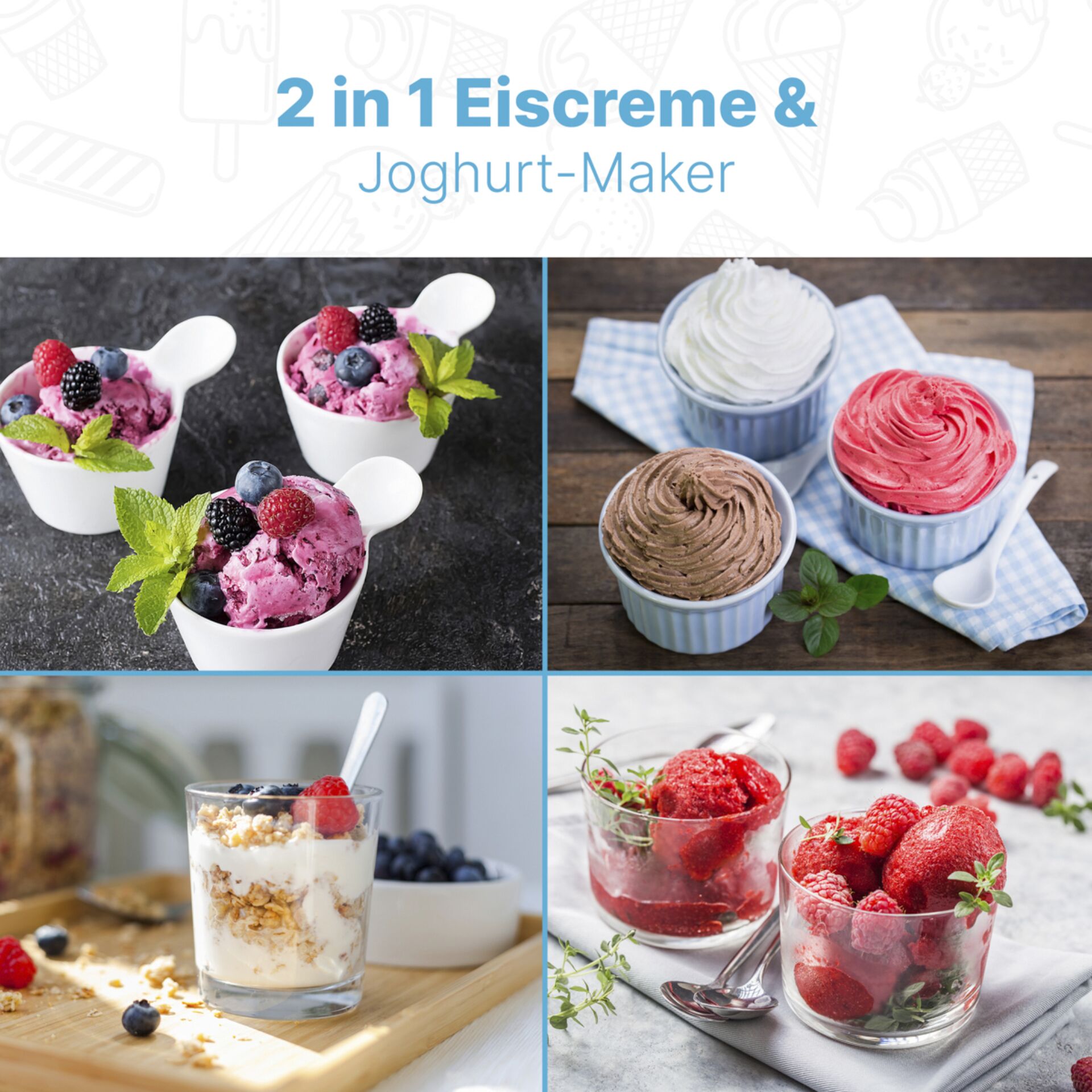 Sahne, Essen, Eiscreme, Beere, Himbeere