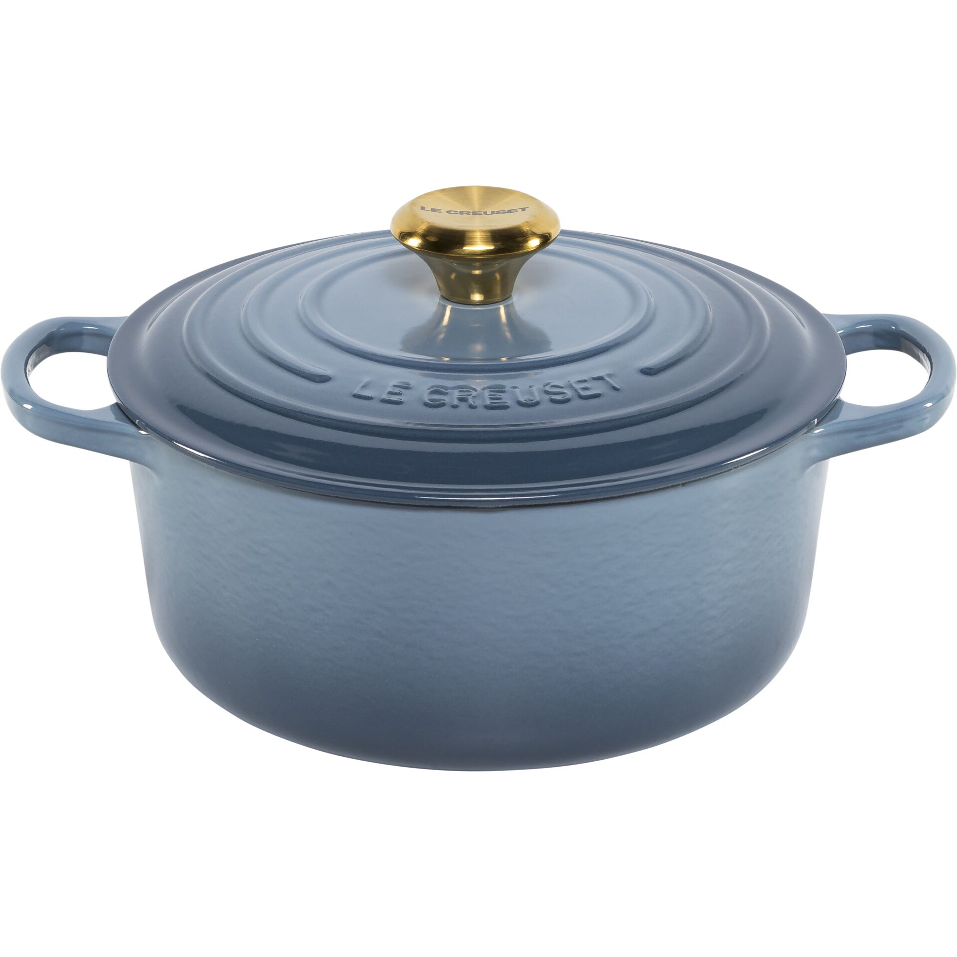Le Creuset Signature Bräter  rund 24 cm chambray