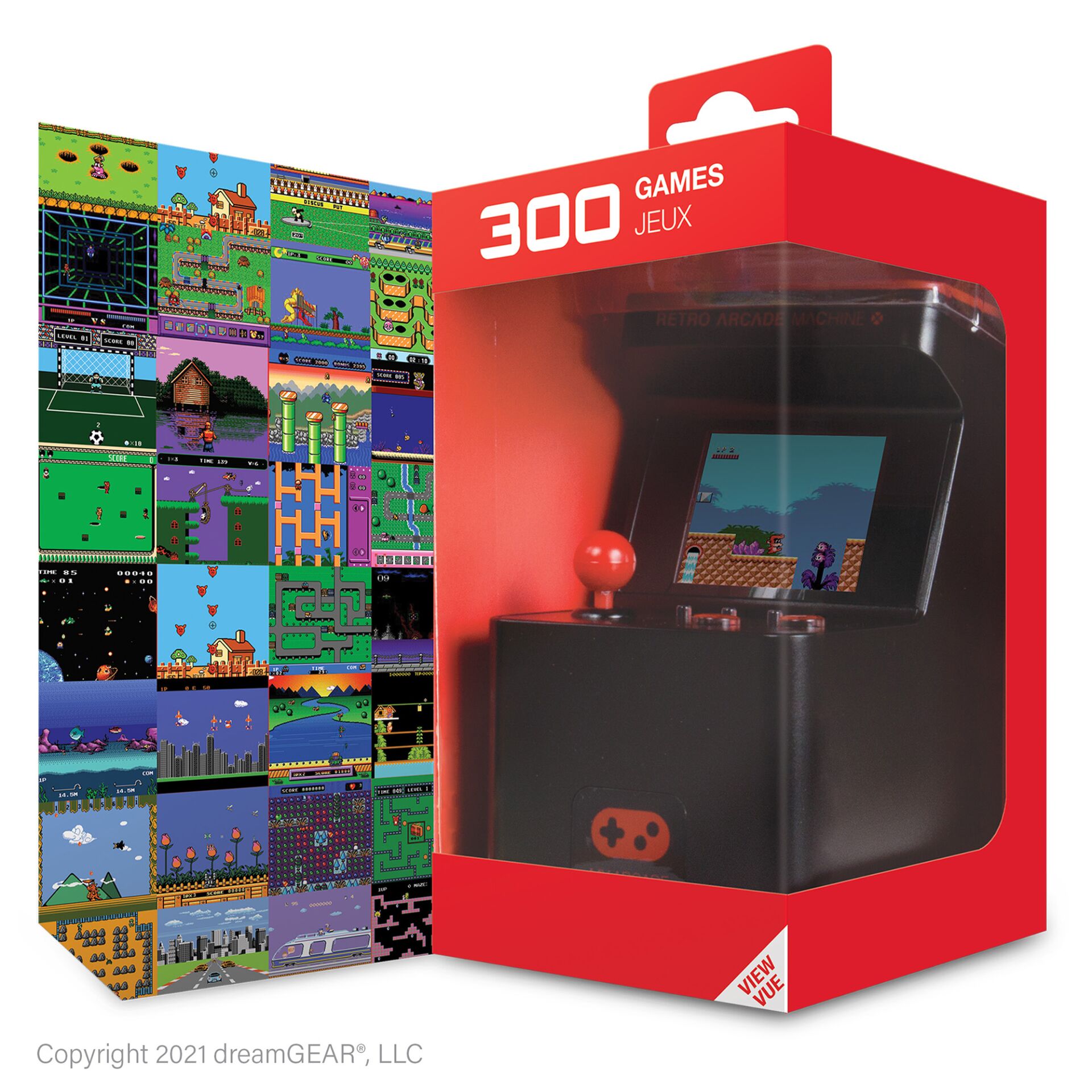 handheld, arcade, retro, mini-Konsole, Verpackung