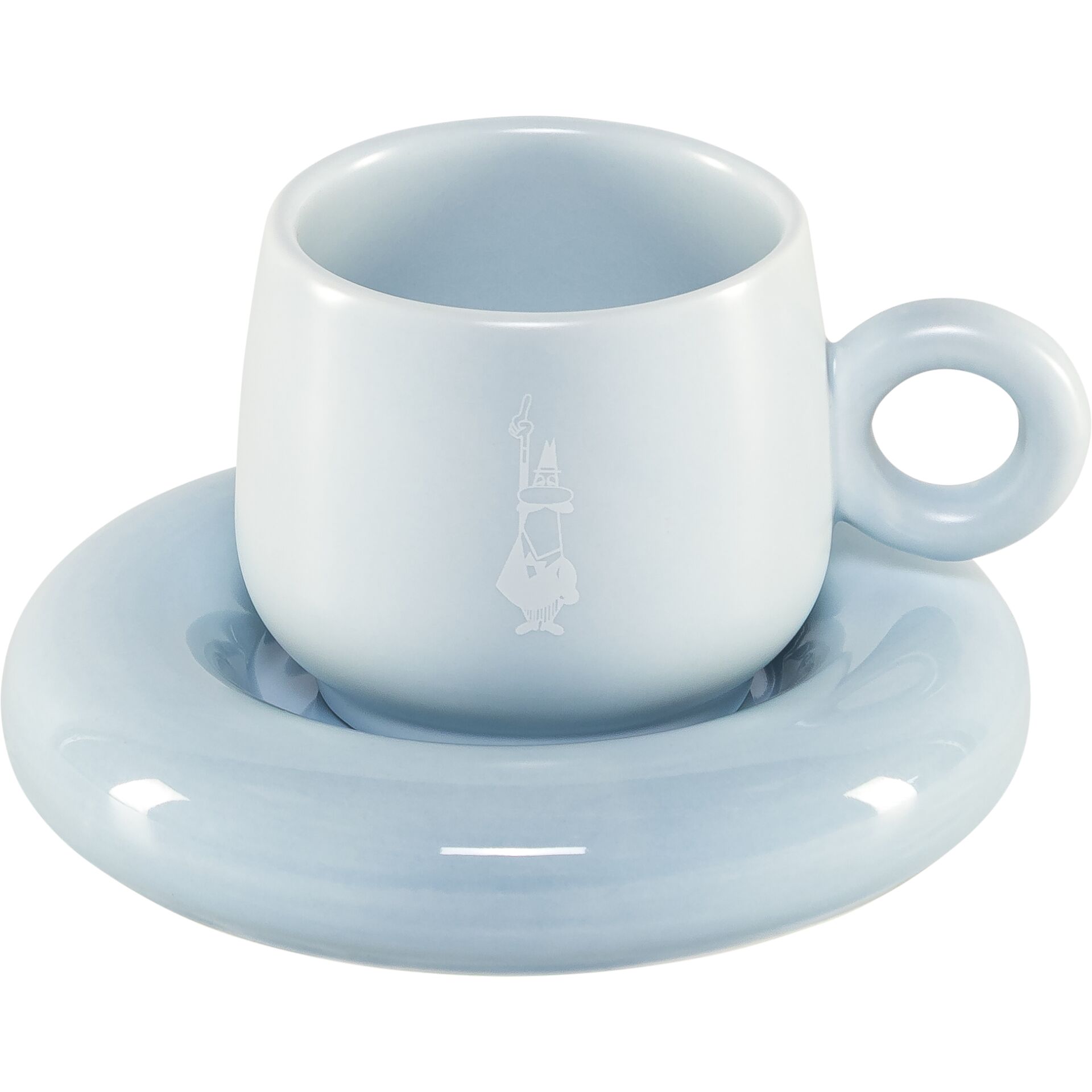 Tasse, Kaffeetasse, Pastellblau, Keramik, Untertasse