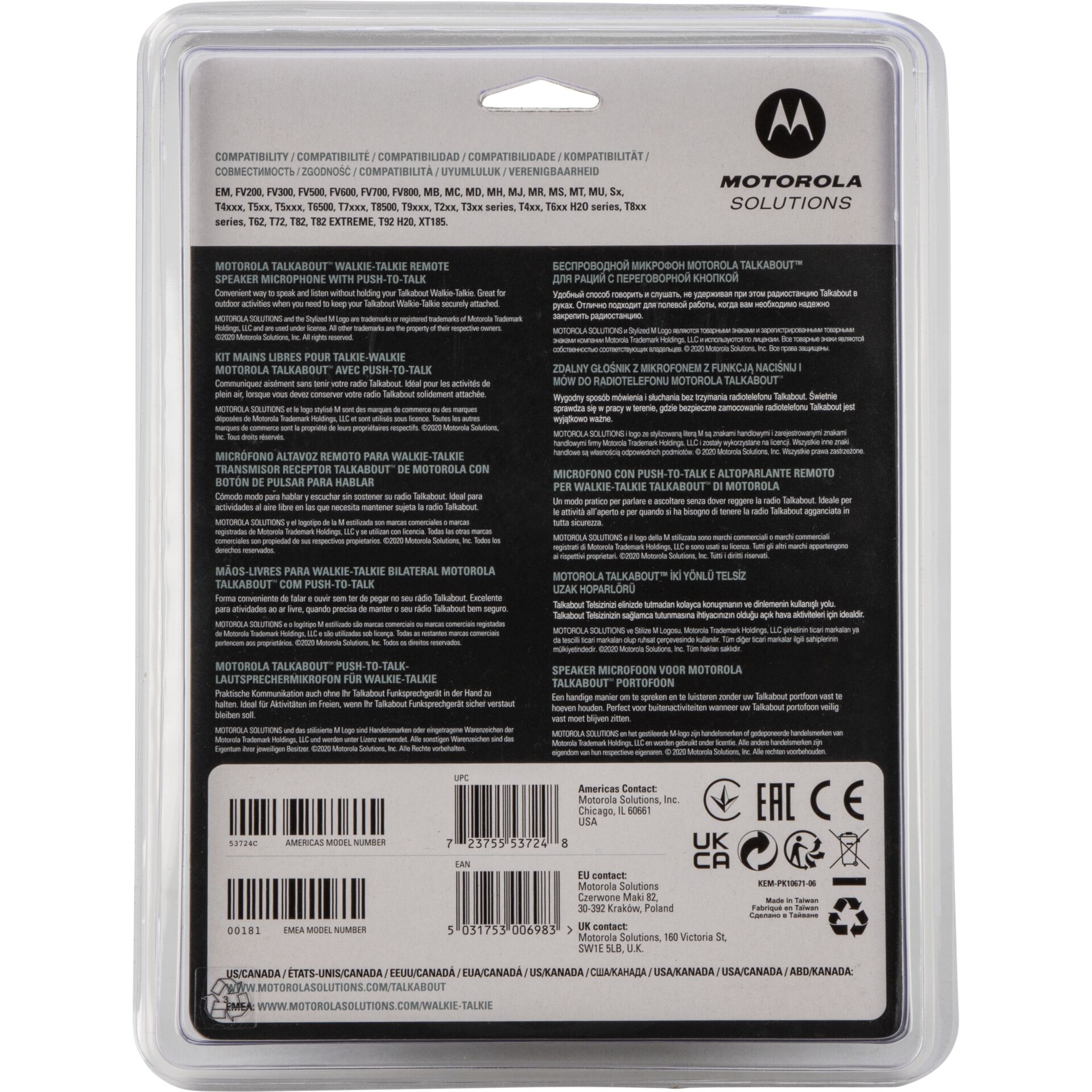 Kopfhörer, Walkie-Talkie, Mikrofon, Gehäuse, Verpackung