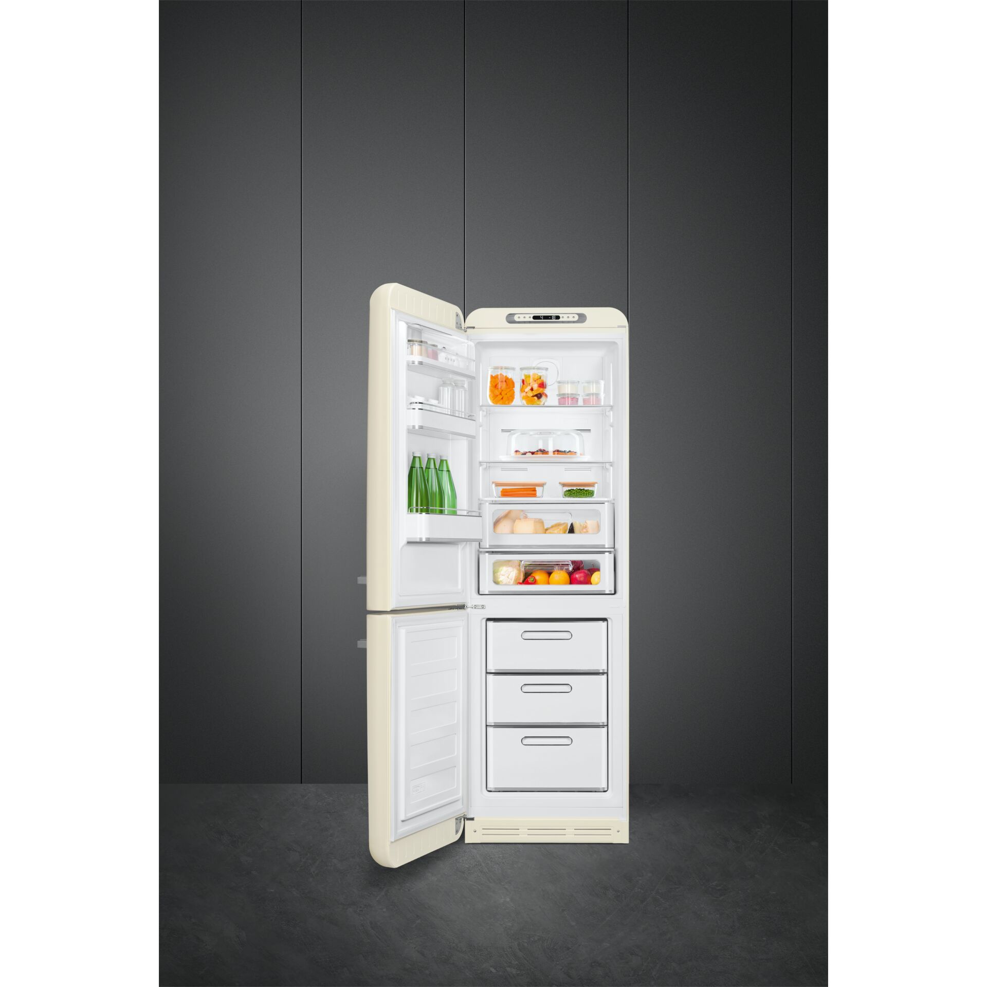 Kühlschrank, Side-by-Side, No-Frost, großes Fassungsvermögen, Edelstahloptik