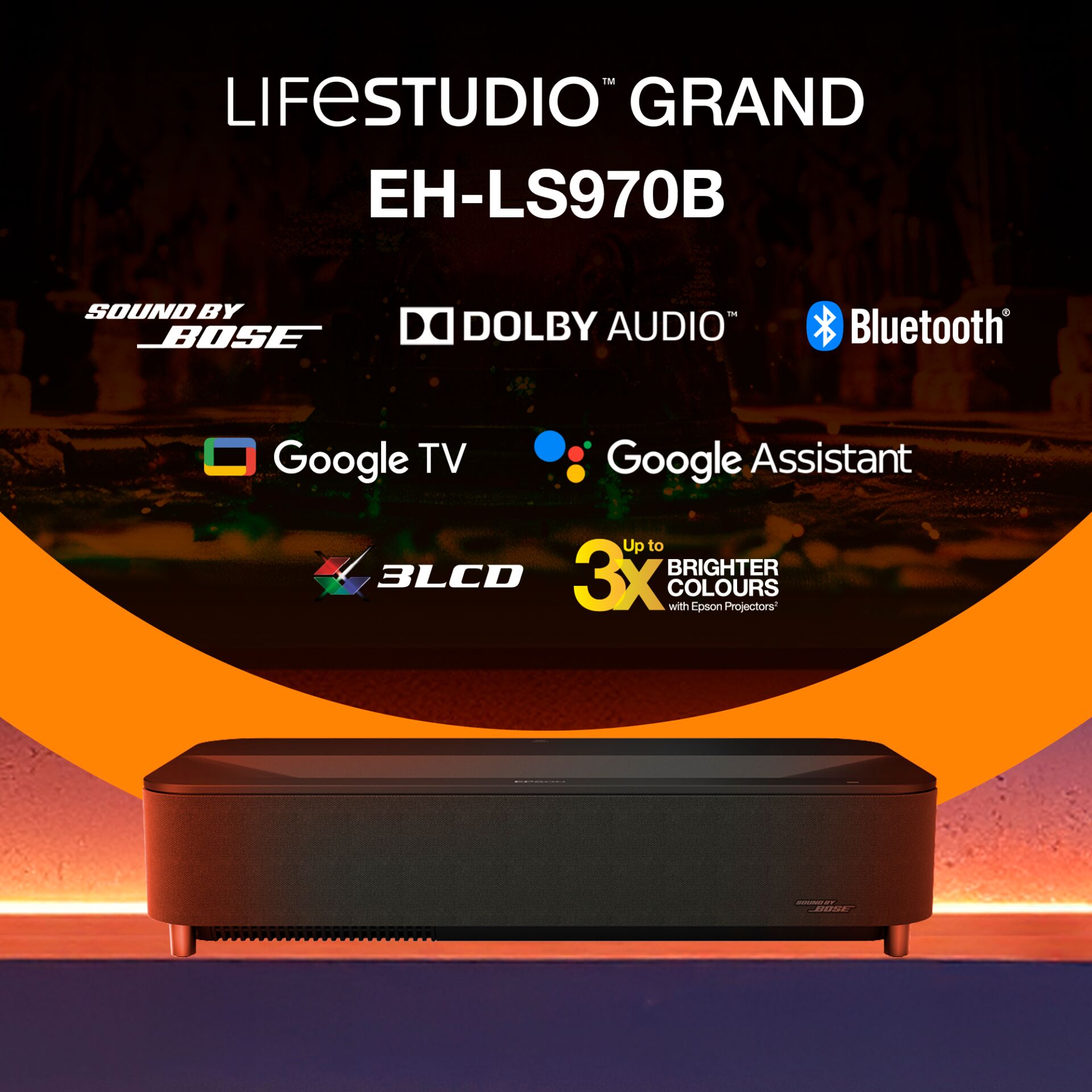 Soundbar, Dolby Audio, Bluetooth, 3D color, LED lighting