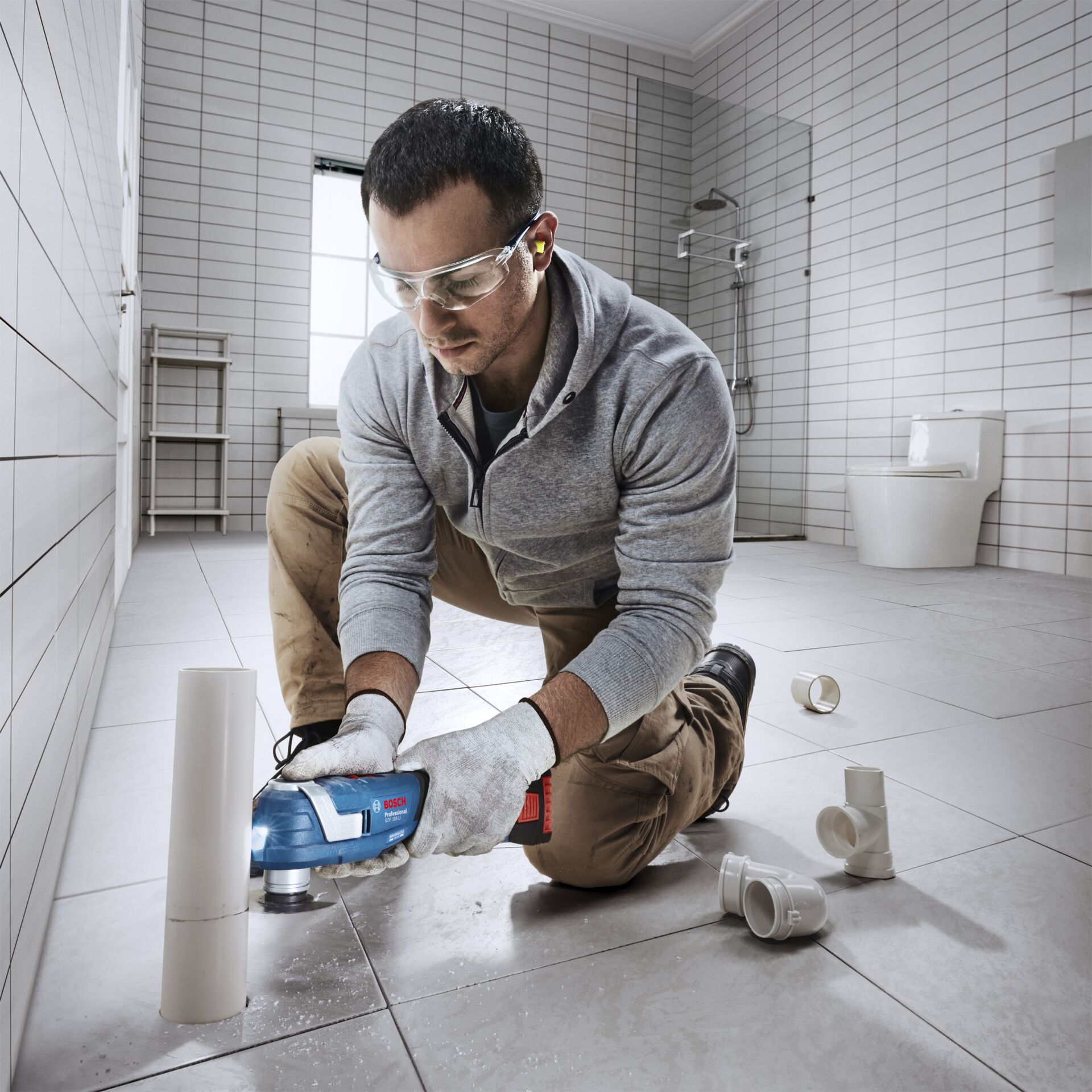 Bekleidung, Handschuh, Reinigen, Person