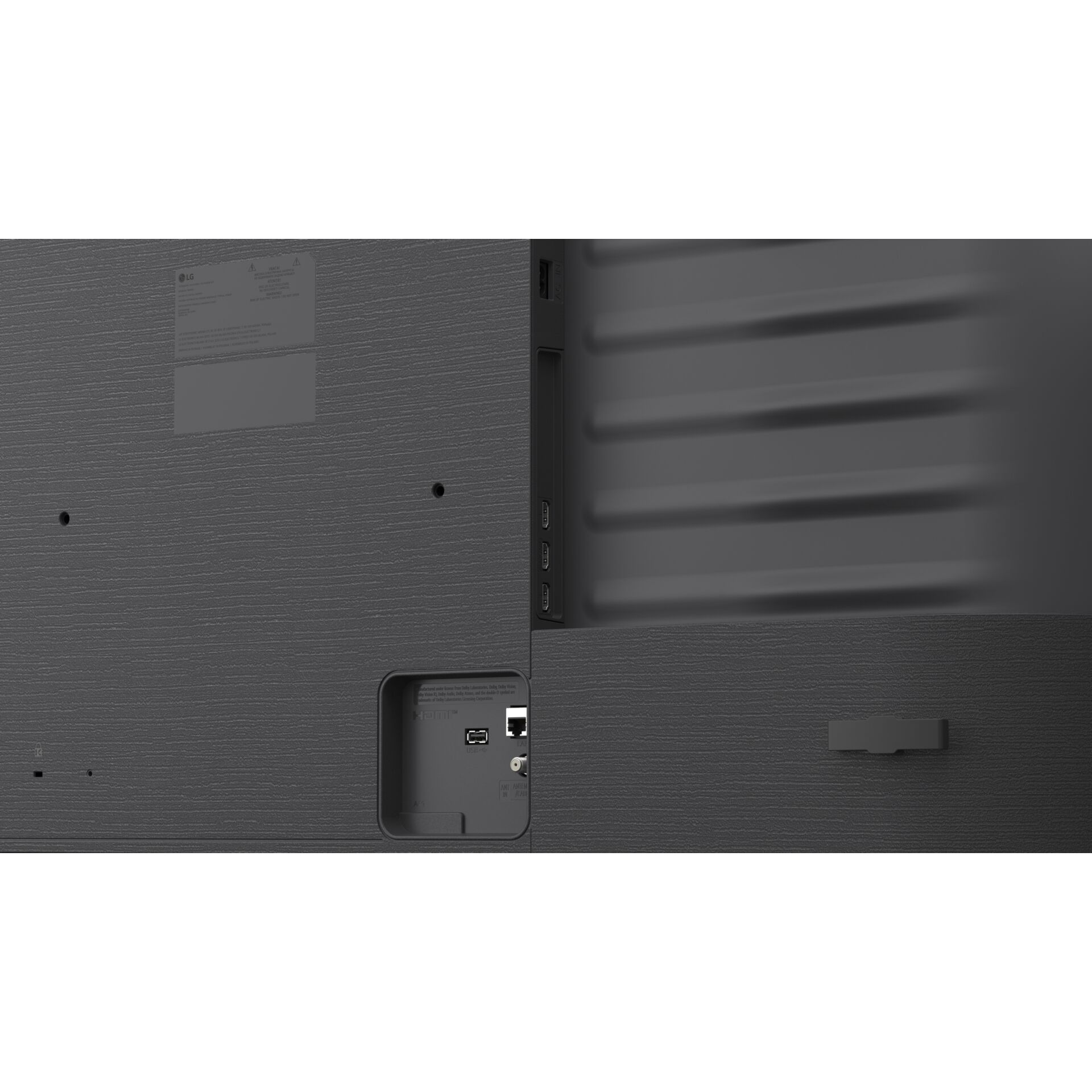 HDMI, USB, Ethernet, Rückseite, Wandmontage