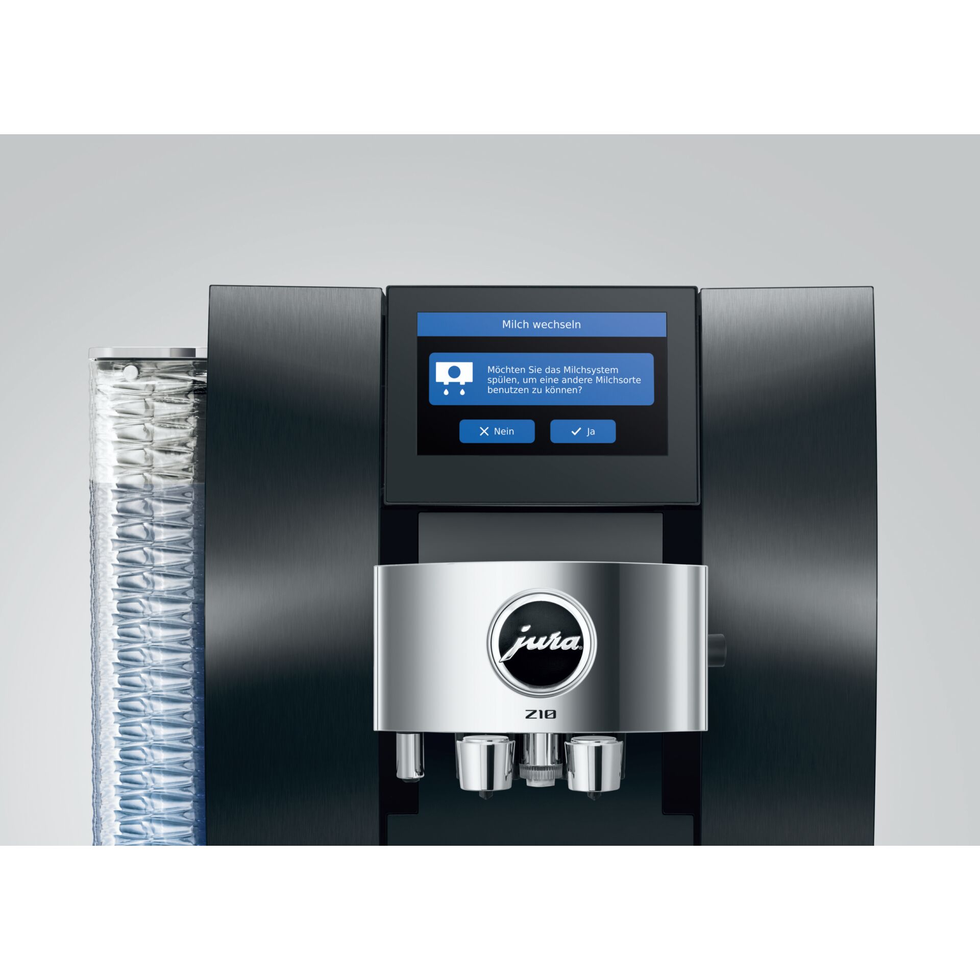 Kaffeemaschine, Portionsbestimmung, Touchscreen, Brushed Metal, Milchsystem