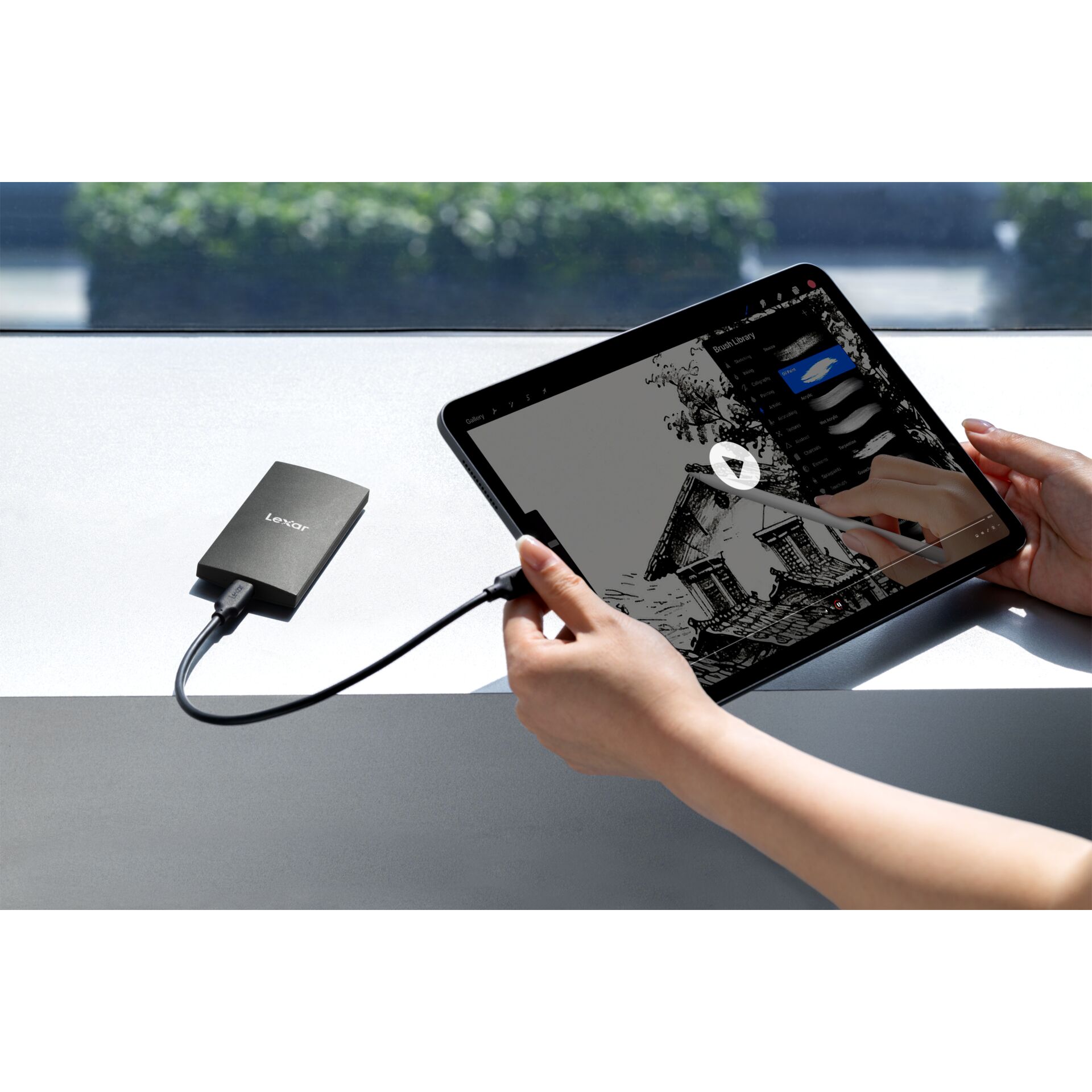 USB-C Hub, Tablet Link, Externe SSD, Docking-Kabel, Lexar Adapter