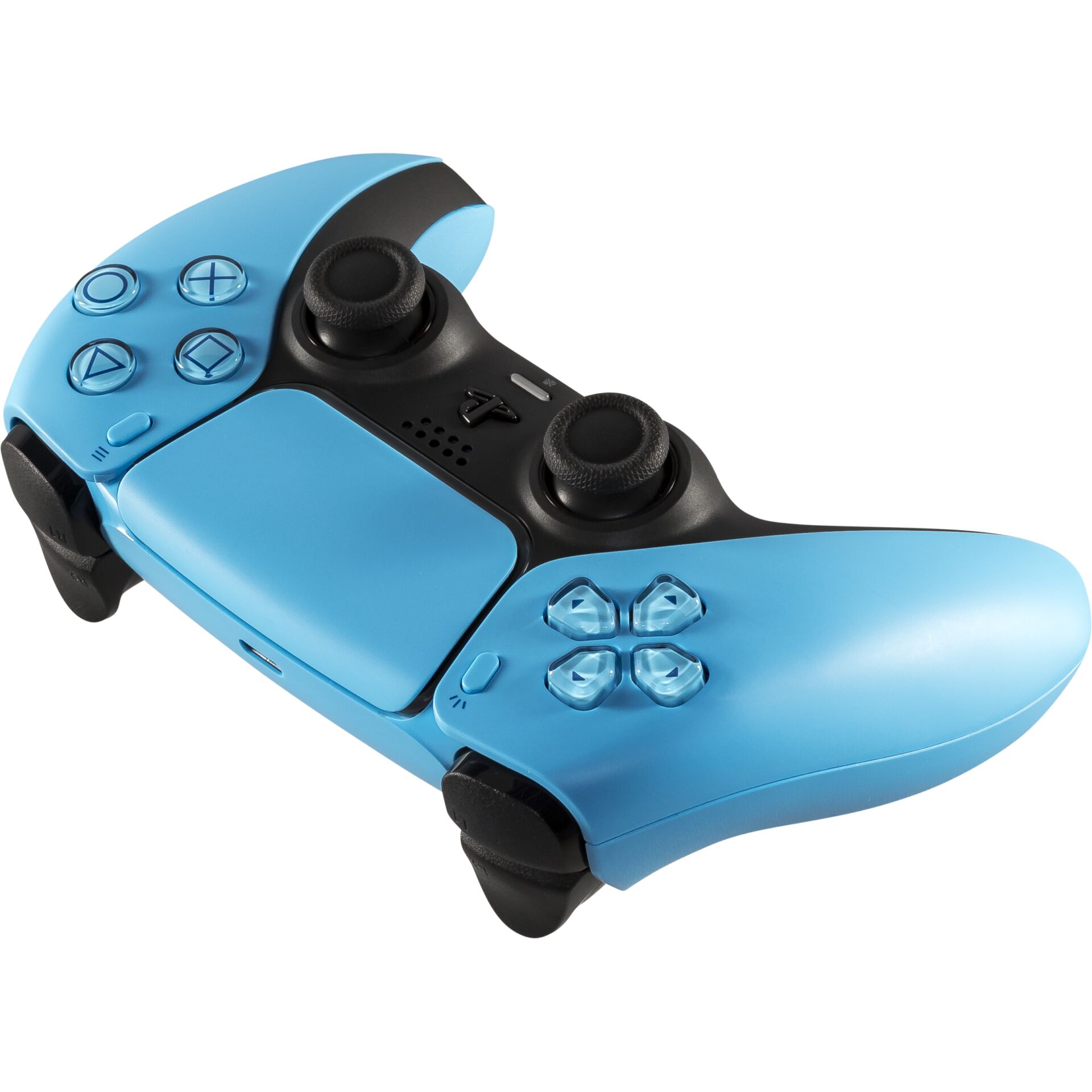 PlayStation-Controller, DualShock-Stil, Blaues-Controller, Kabelloser-Spielecontroller, Tastenanordnung