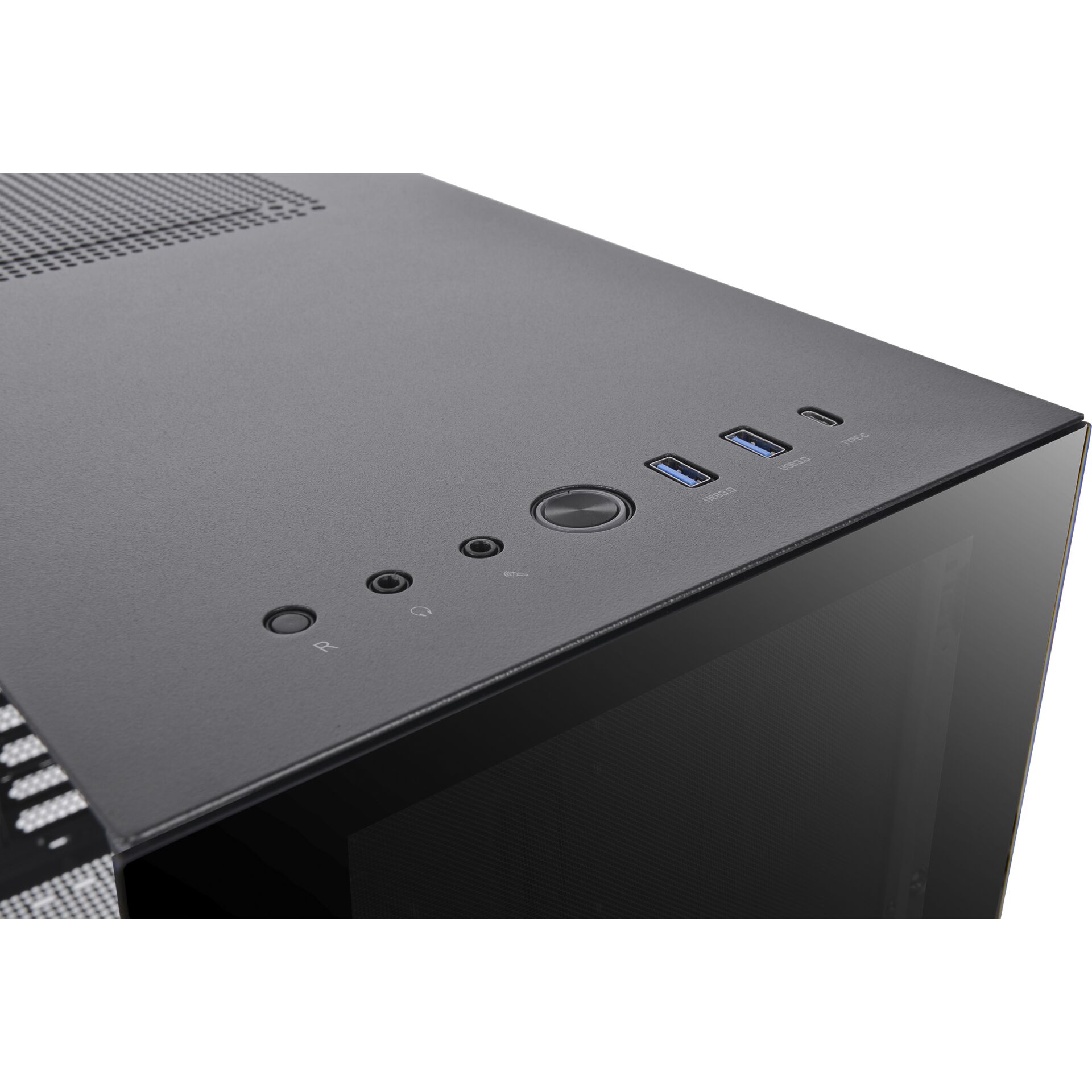 PC-Gehäuse, USB 3.0, Frontanschluss, Glas-Panel, Top-Panel