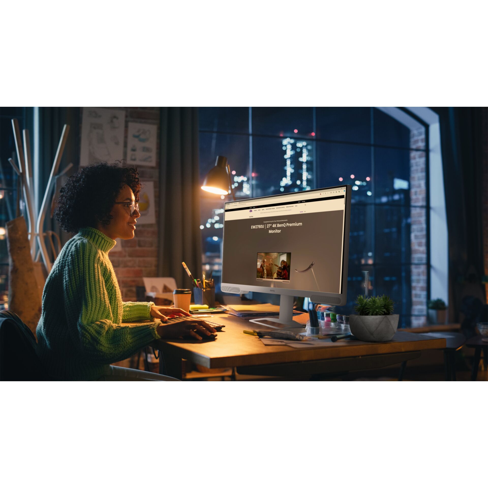 Moebel, Tabelle, Schreibtisch, Person, Frau