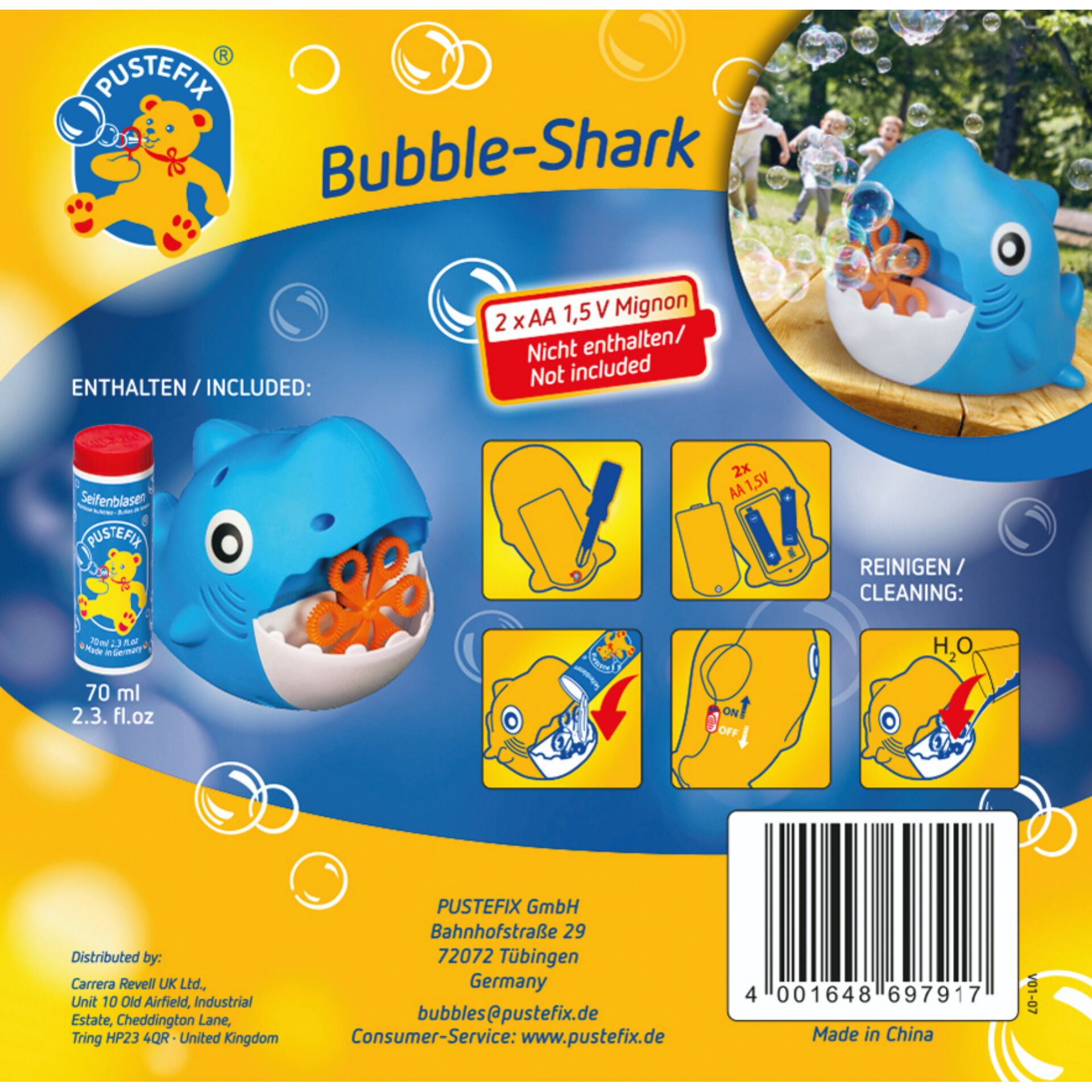 Bubble-Shark, Badespielzeug, Wasser-Spielzeug, Spritzzahn/Schlitze?, 2xAA nicht enthalten