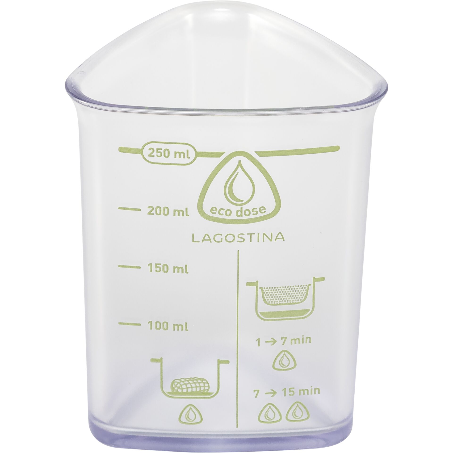 Messbecher, Messbecher Glas, 250 ml, Geölkte Dose, Eco dose