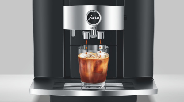Kaffeemaschine, Espressomaschine, Brühtyp, Glas mit Eis, Kaffeegetränk
