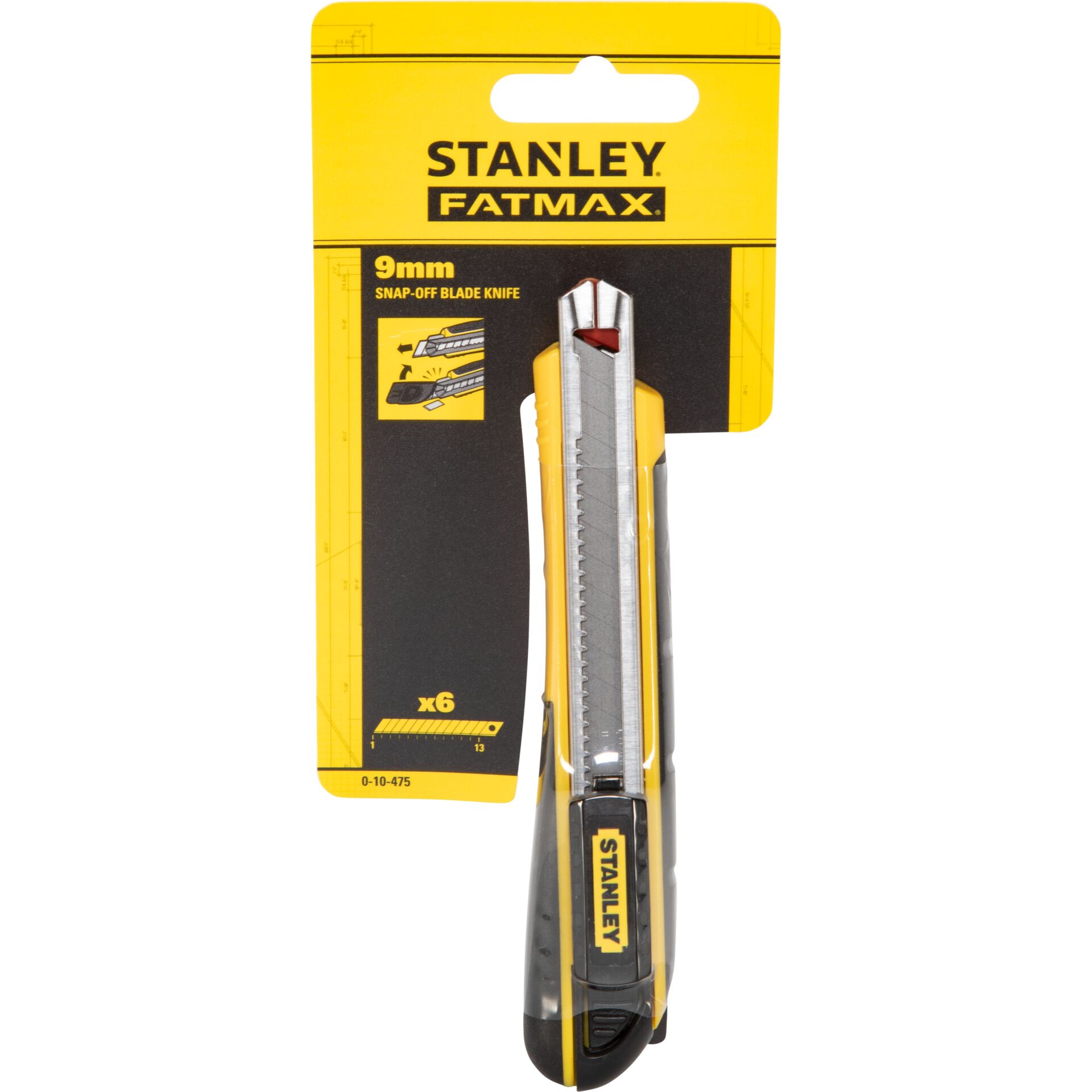 Präzisionsmesser, Abbrechklinge, gelb, Taschenmesser, Stanley