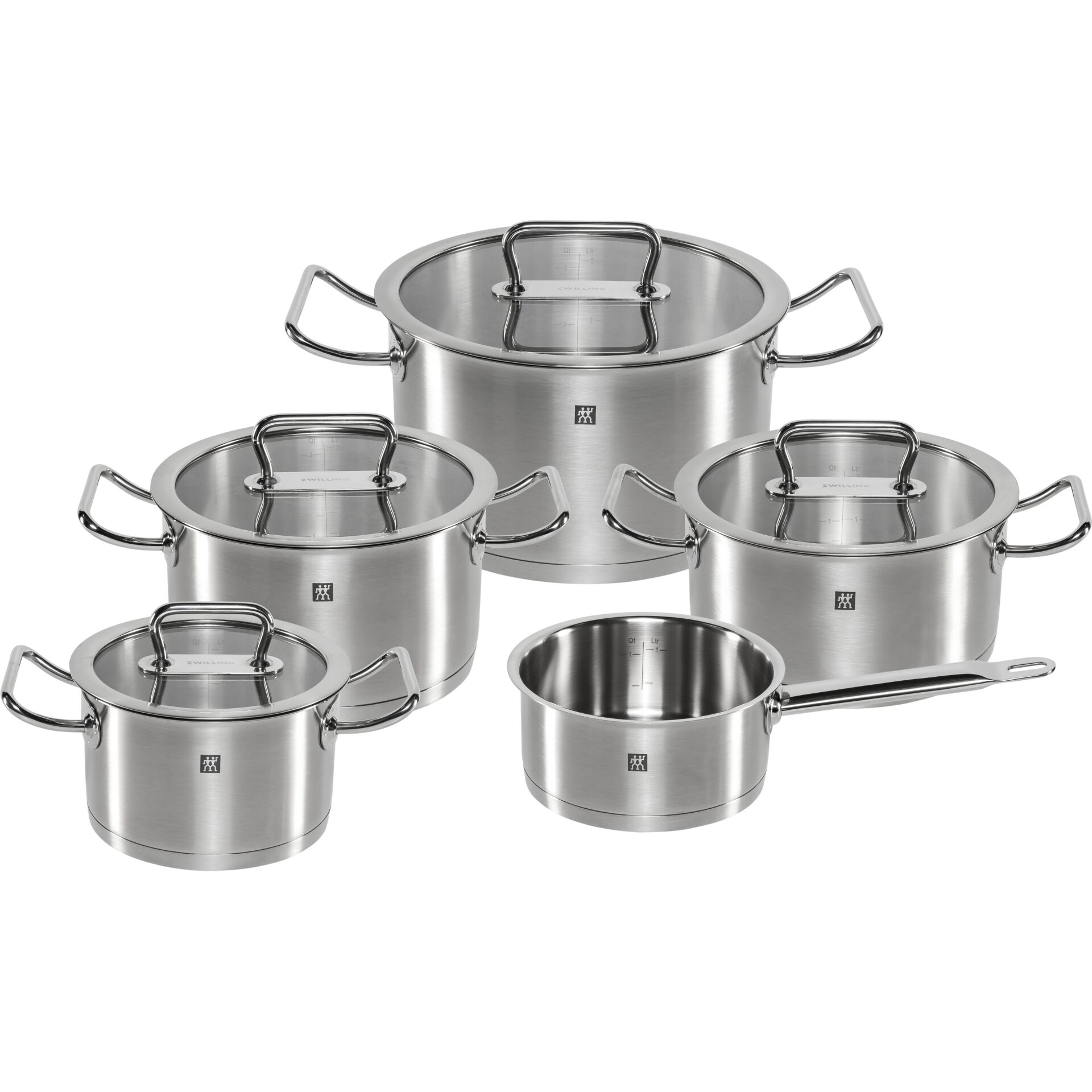 ZWILLING Pro Topfset 5-tlg.  Kochgeschirrset Edelstahl silber