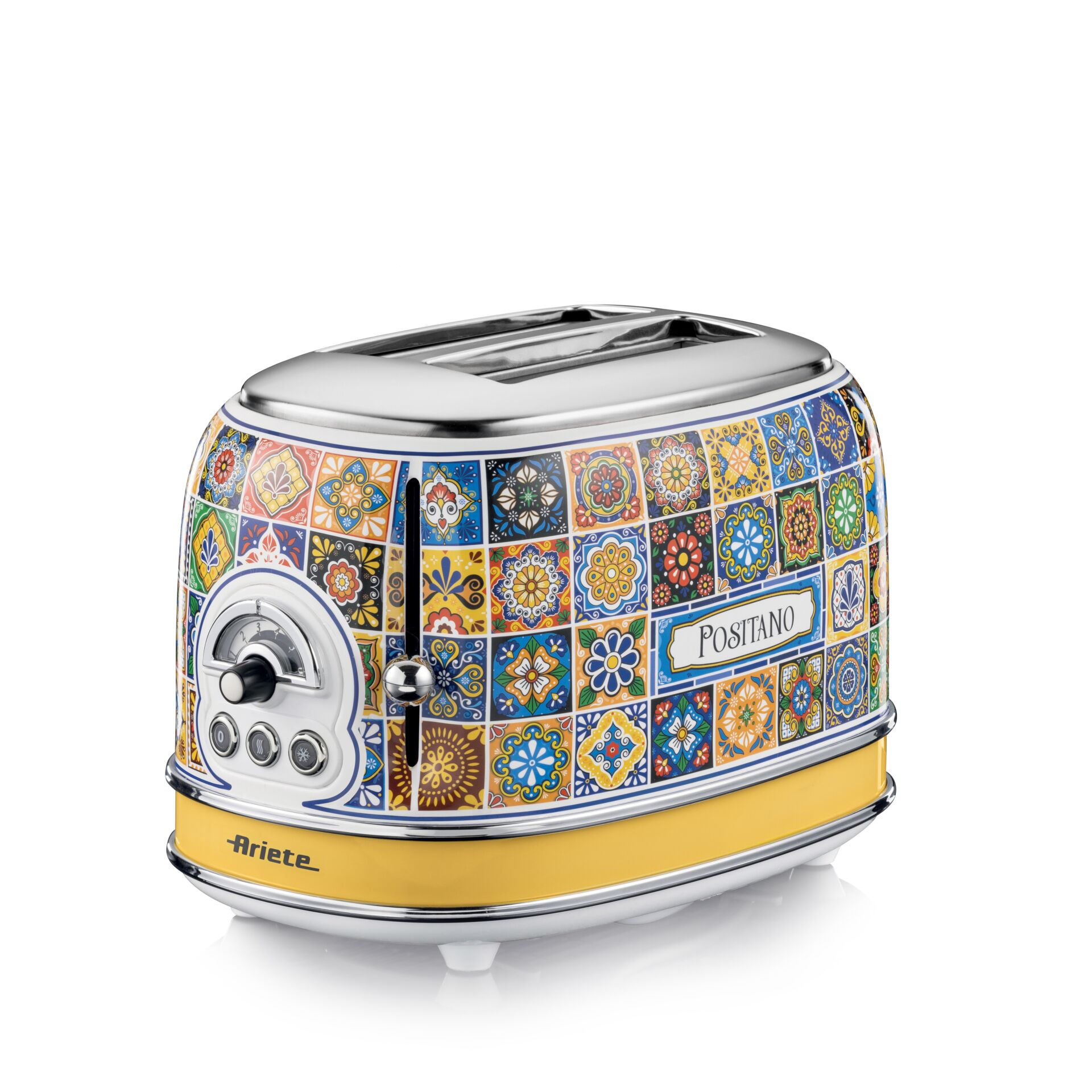 Toaster, Fliesenmuster, Bunt, Chrom, Ariete