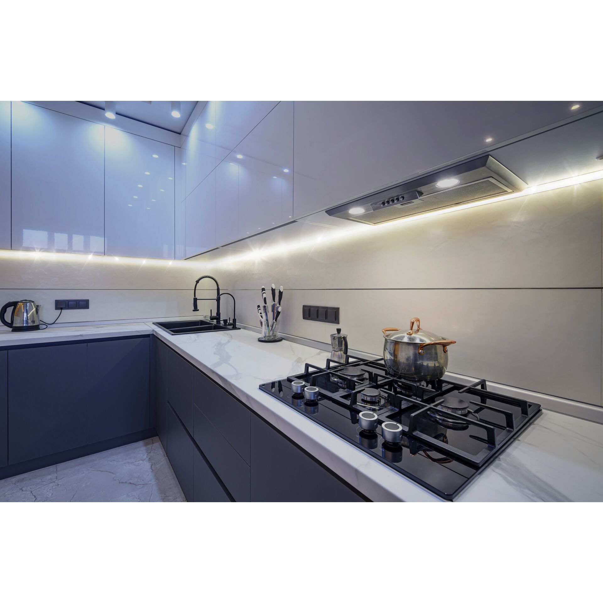 Drinnen, Innenarchitektur, Küche, Kochfeld