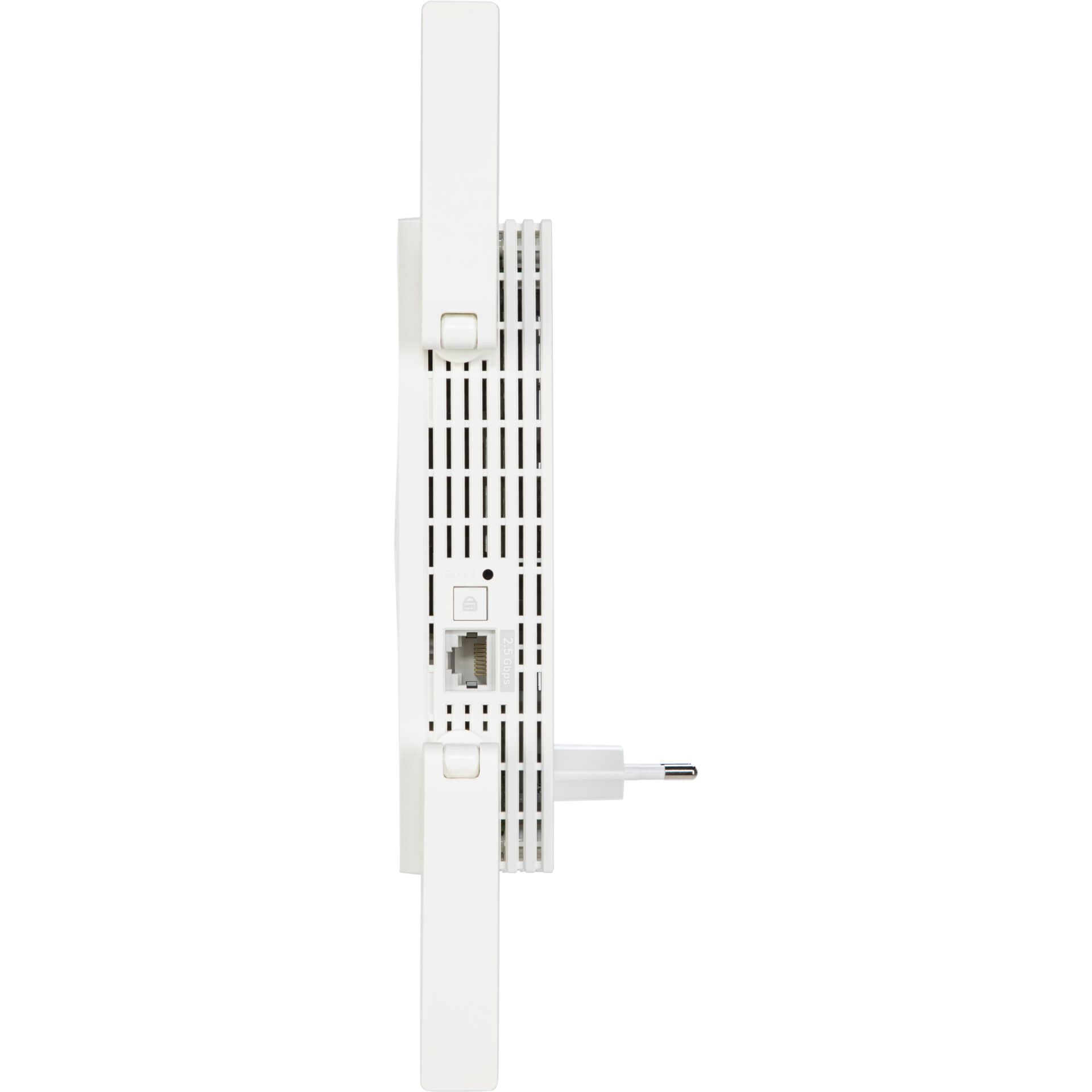WLAN-Repeater, Netzwerkadapter, Ethernet-Anschluss, weißer Kunststoff, Steckdosenbetrieb