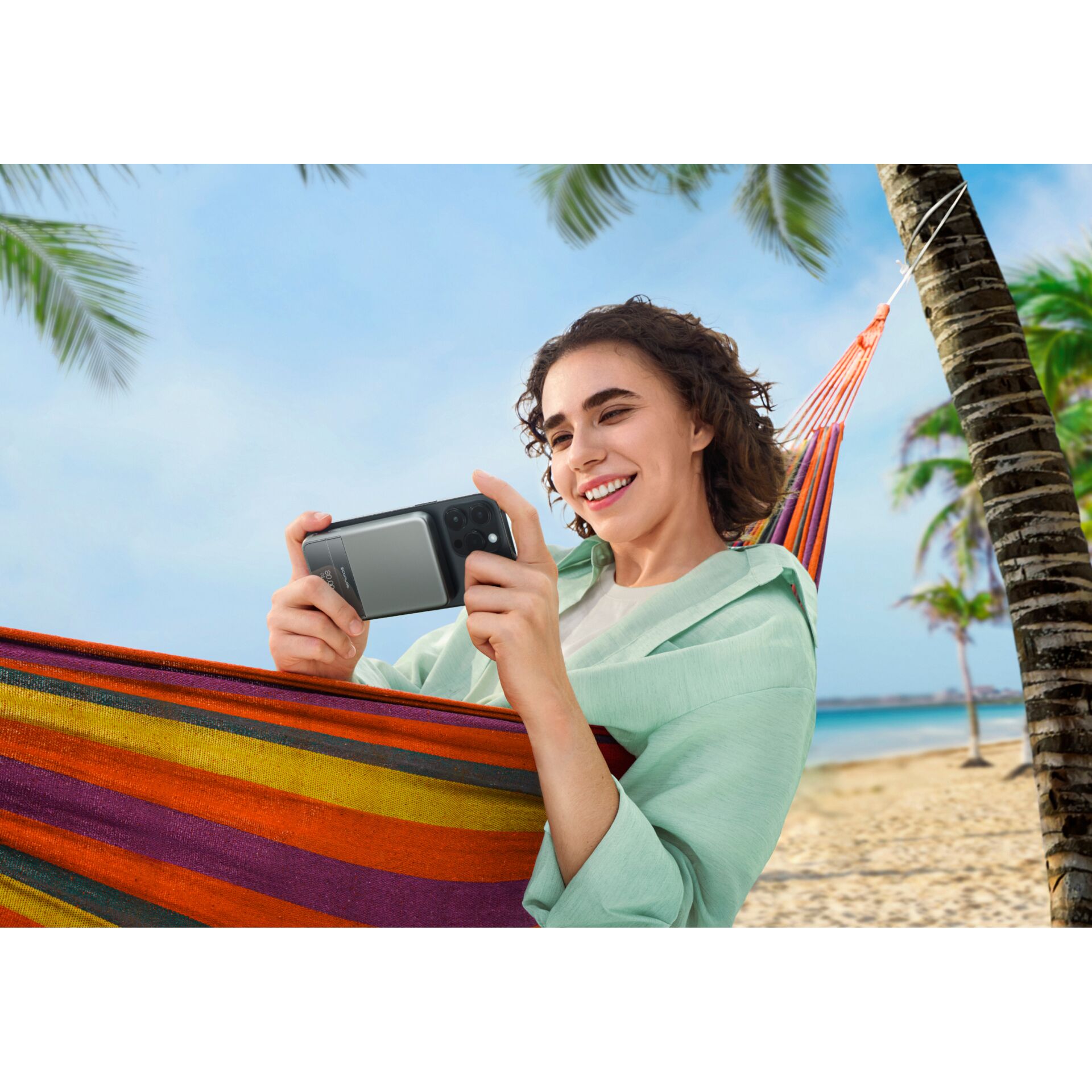 hammock, smartphone, strandkorb?, turquoise, kinderfreundlich